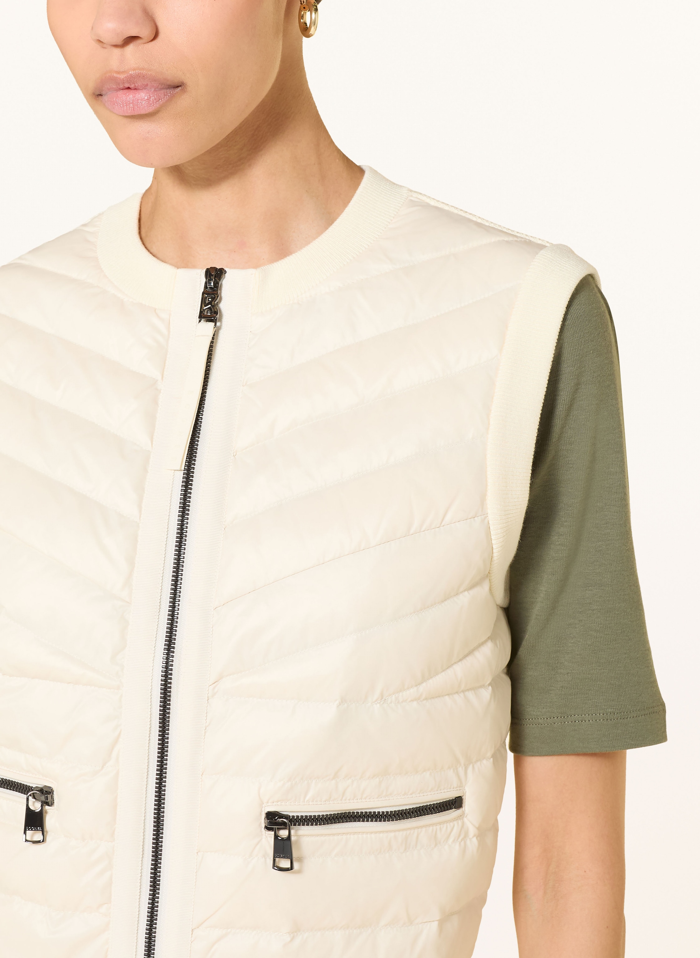 Thumbnail - Bogner Daunenweste Zira Im Materialmix weiss