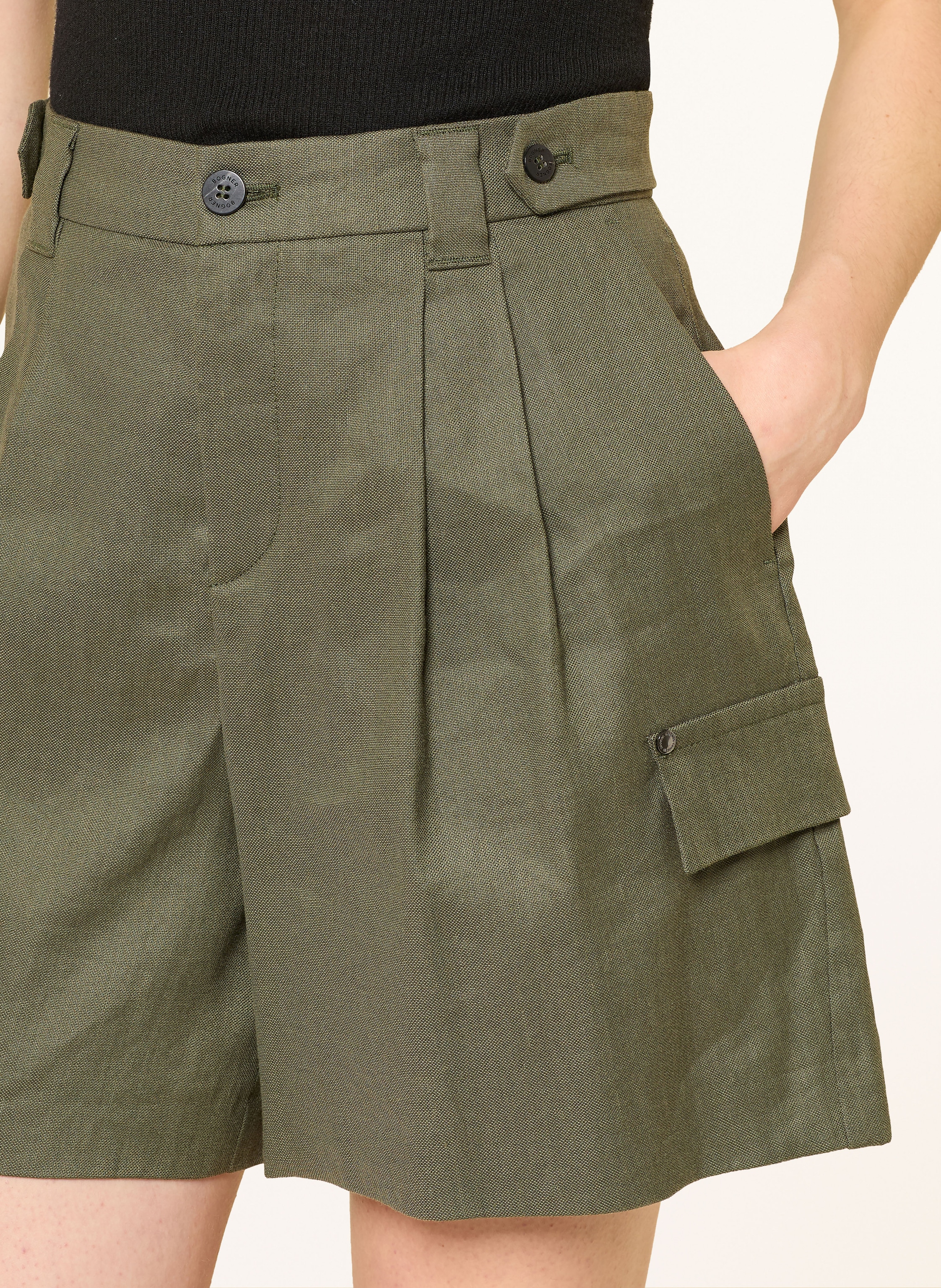 Thumbnail - Bogner Shorts Hanny Mit Leinen gruen