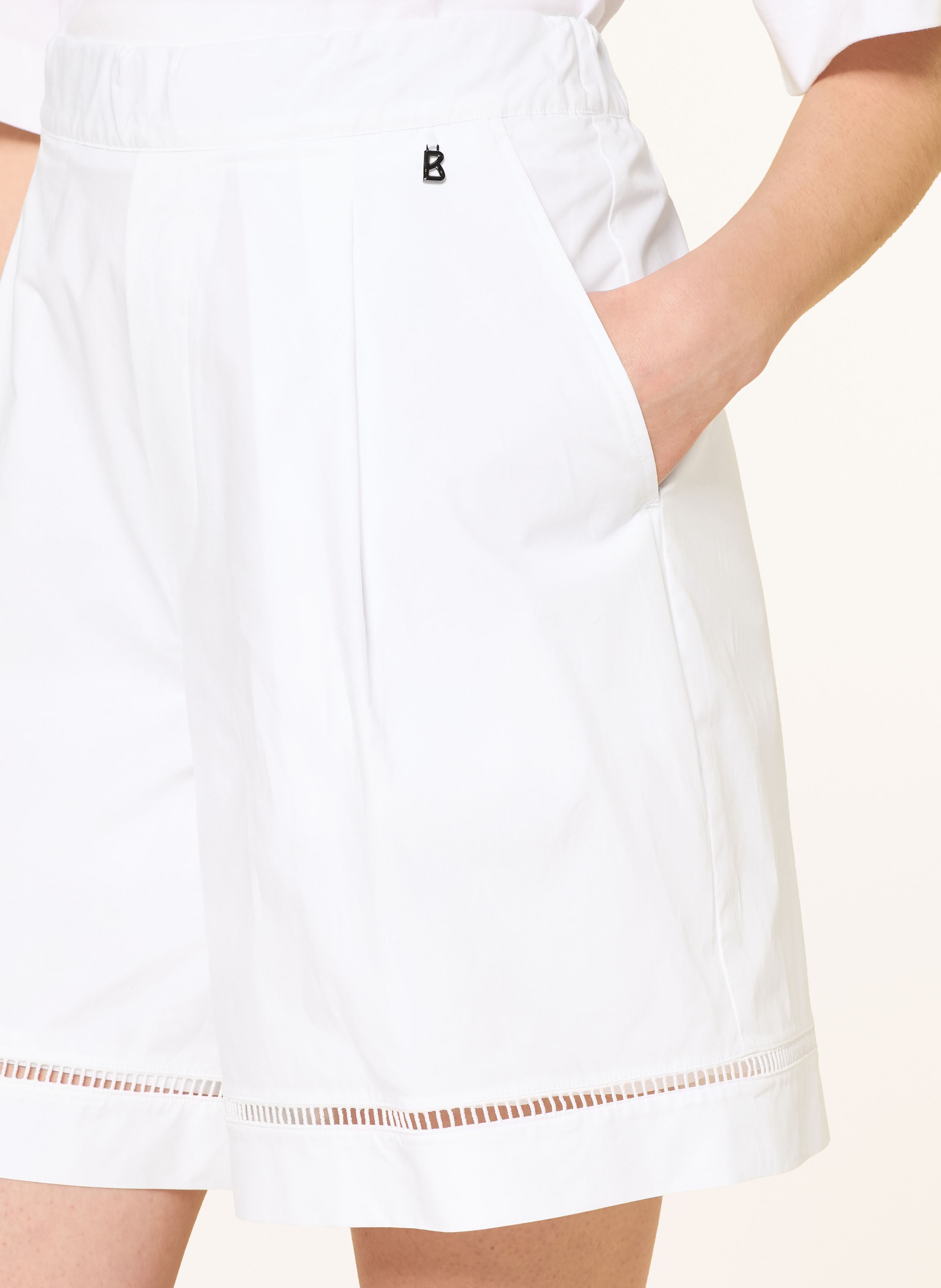 Thumbnail - Bogner Shorts Sunny Mit Lochspitze weiss