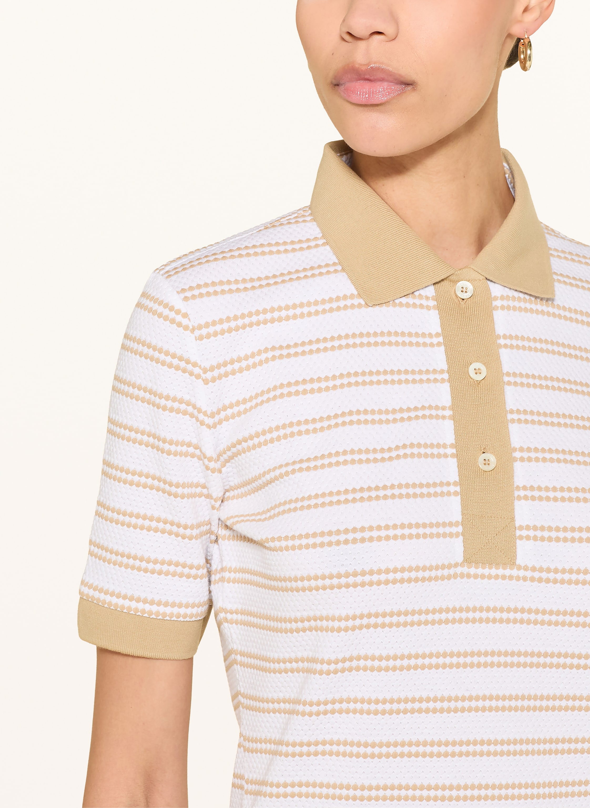 Thumbnail - Bogner Strick-Poloshirt beige