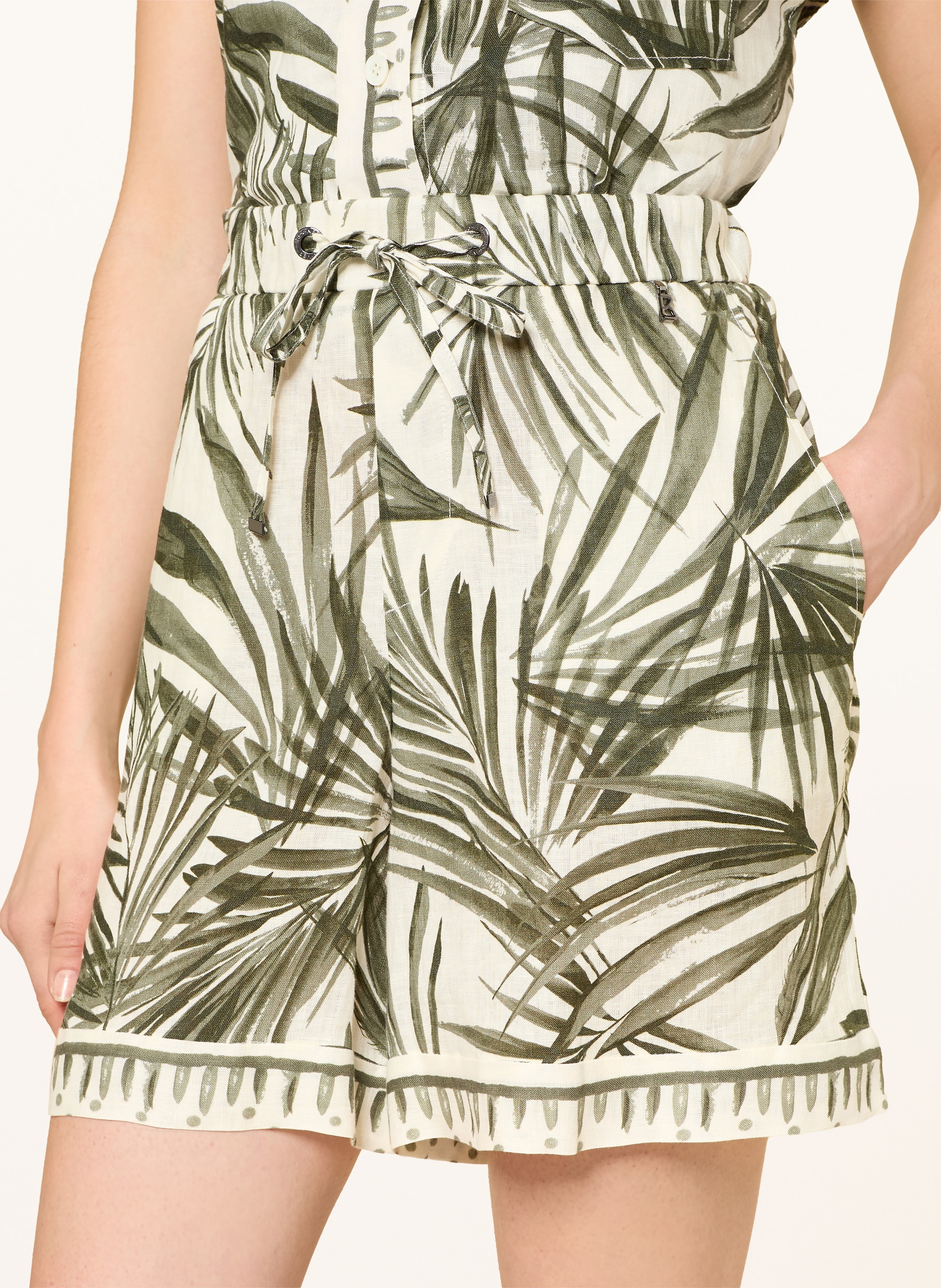 Thumbnail - Bogner Leinenshorts Carmel gruen