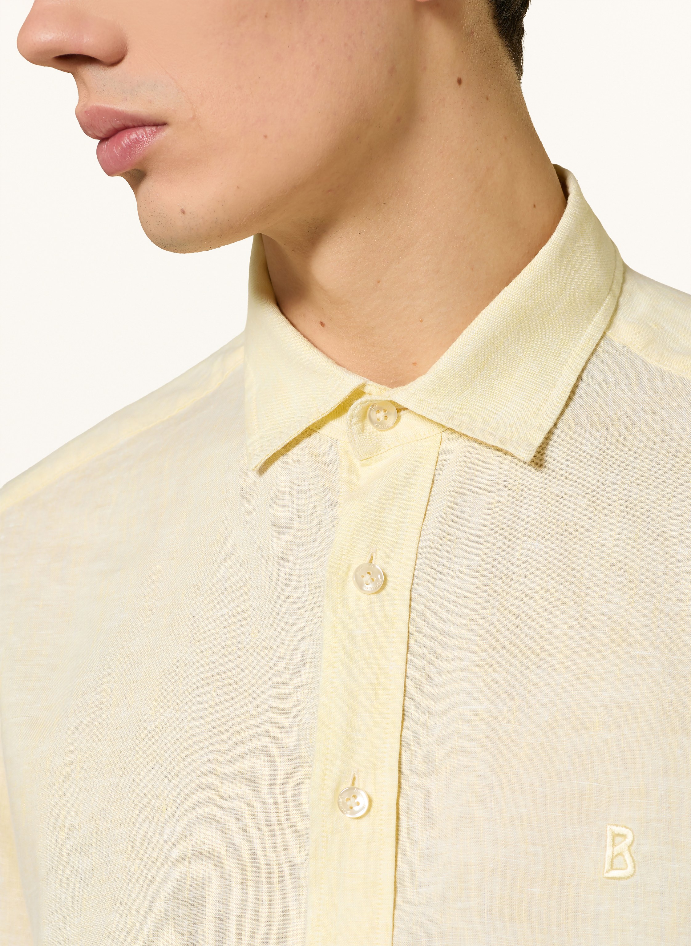 Thumbnail - Bogner Leinenhemd Timi Regular Fit gelb