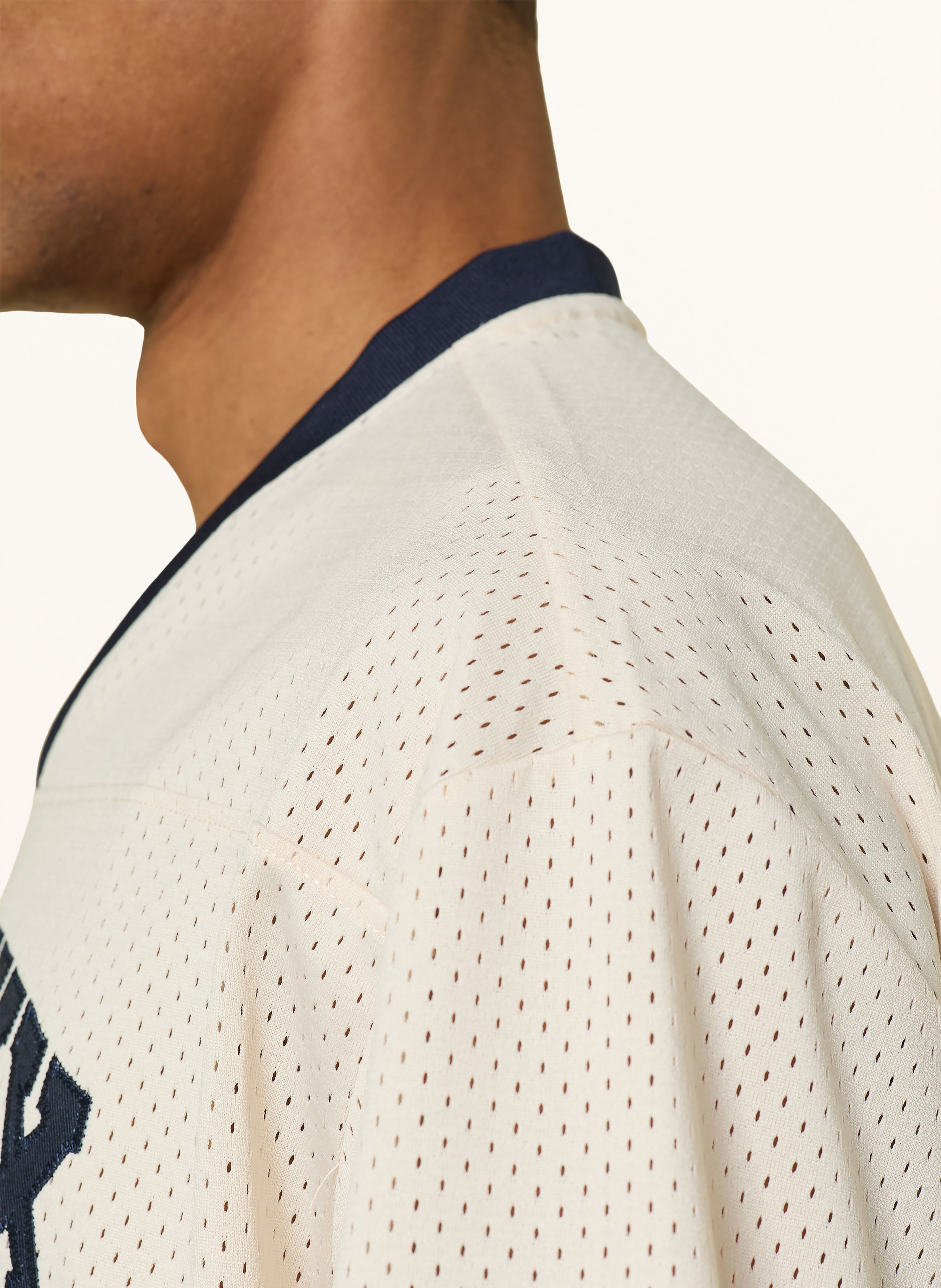 Thumbnail - Les Deux T-Shirt Bronson Aus Mesh beige