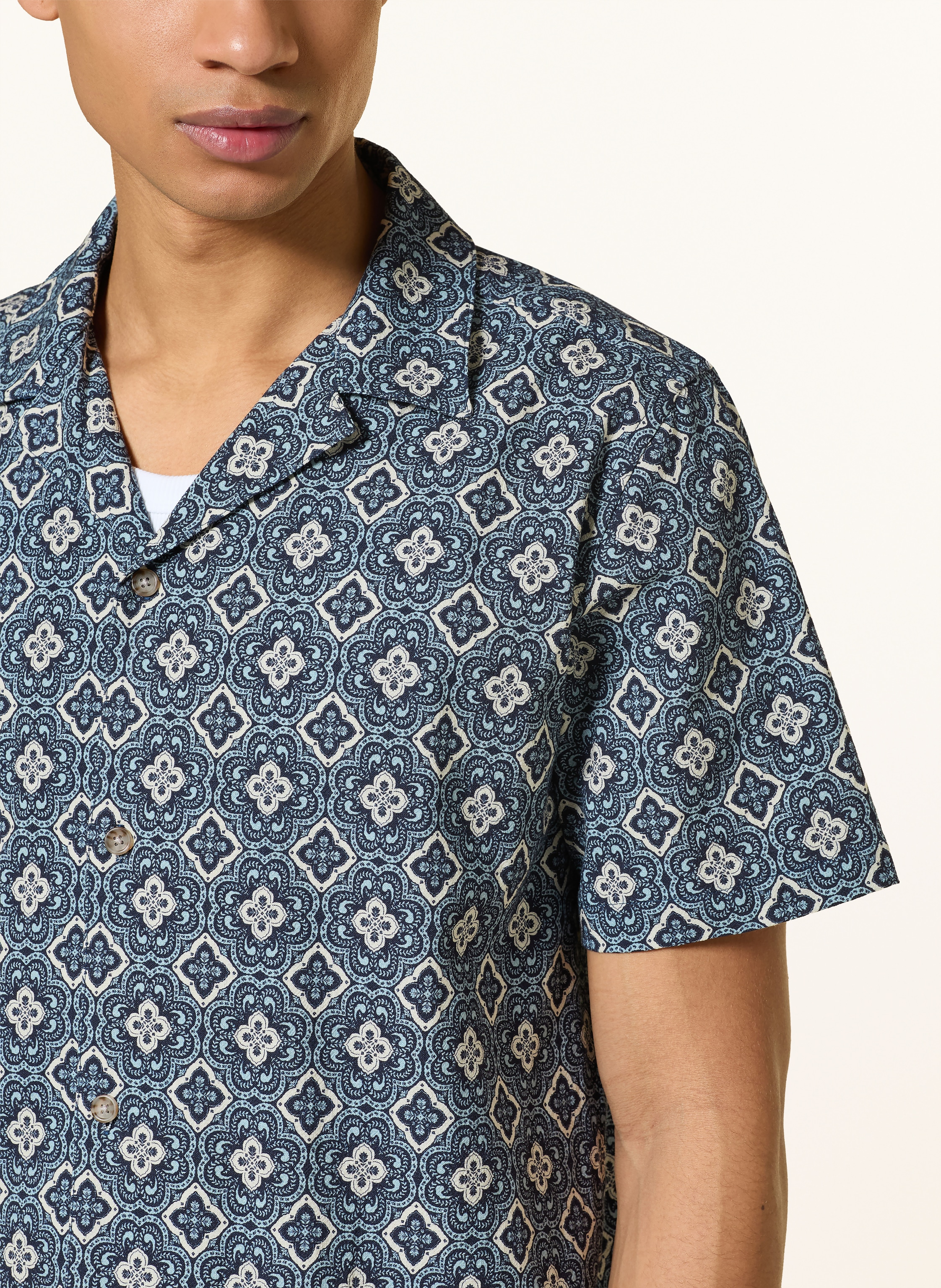 Thumbnail - Les Deux Resorthemd Lukas Regular Fit blau