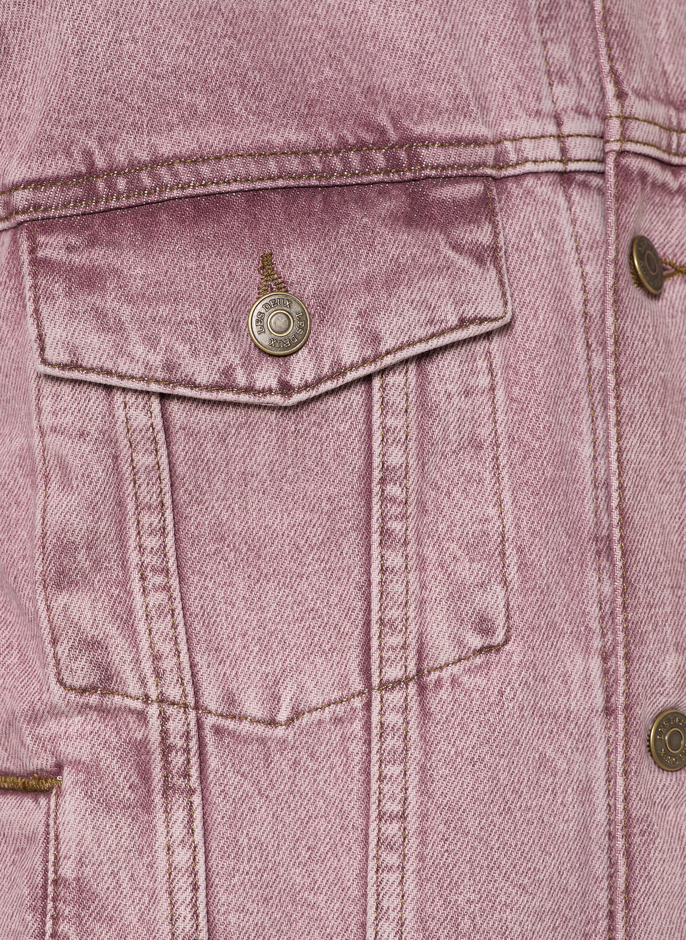 Thumbnail - Les Deux Jeansjacke Rally rosa