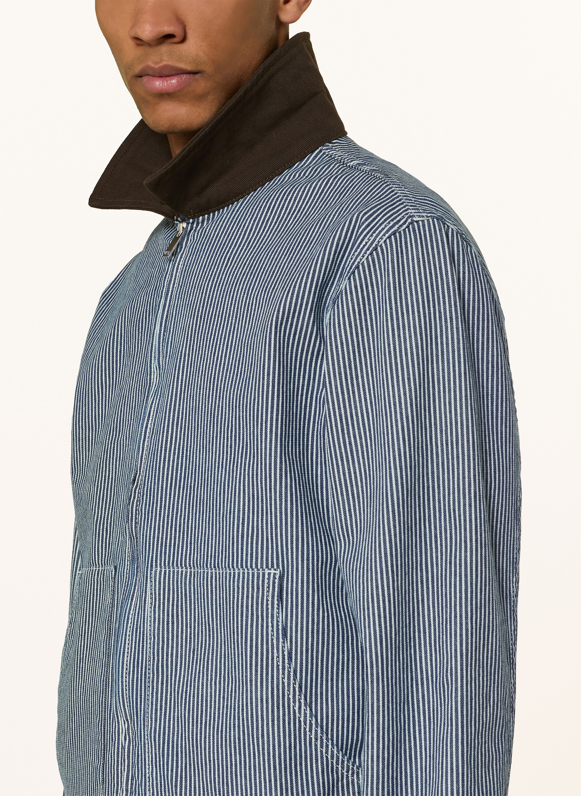 Thumbnail - Les Deux Jeansjacke Robert blau