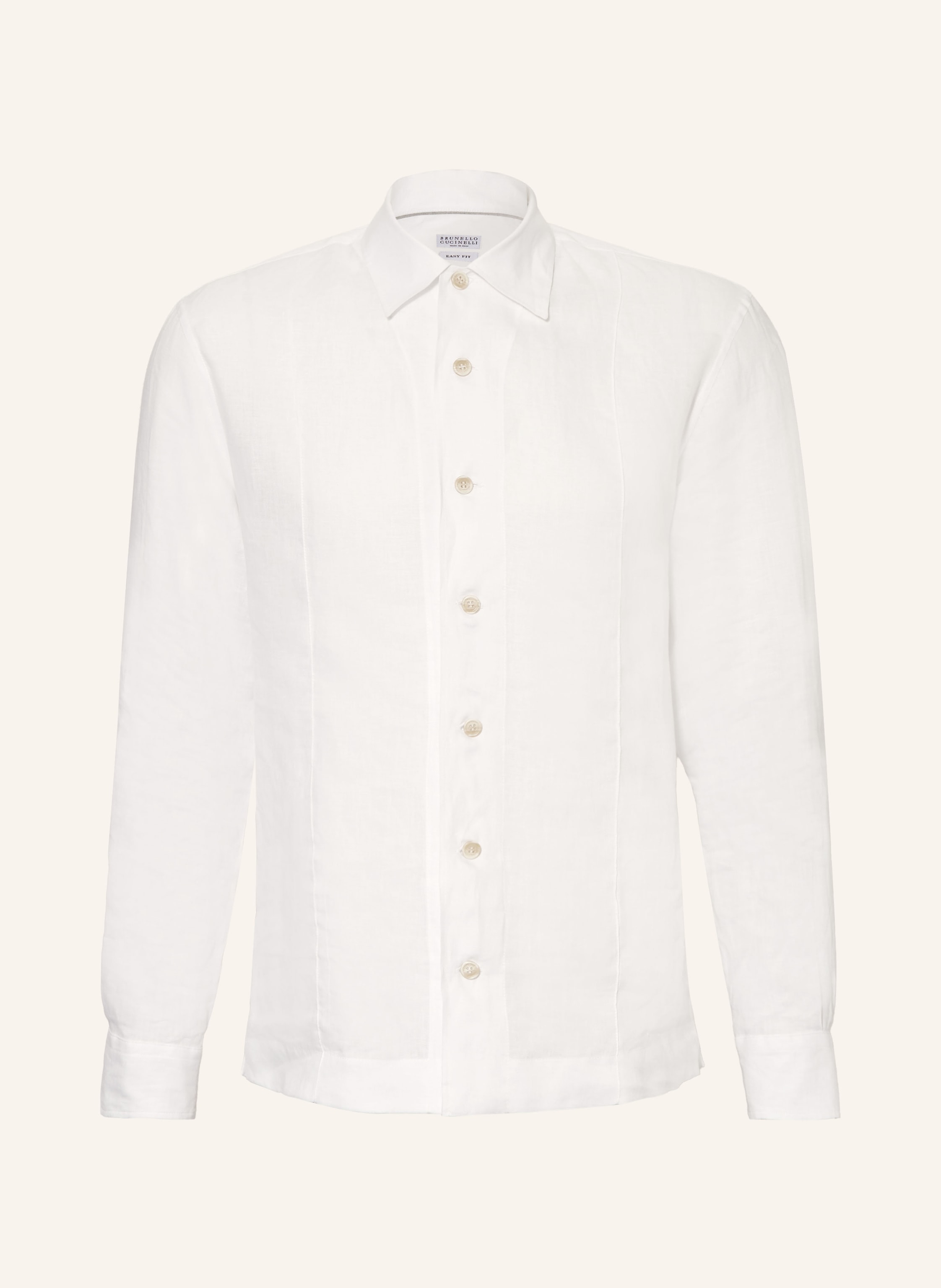 Brunello Cucinelli Brunello Cucinelli Leinenhemd Comfort Fit weiss in WEISS