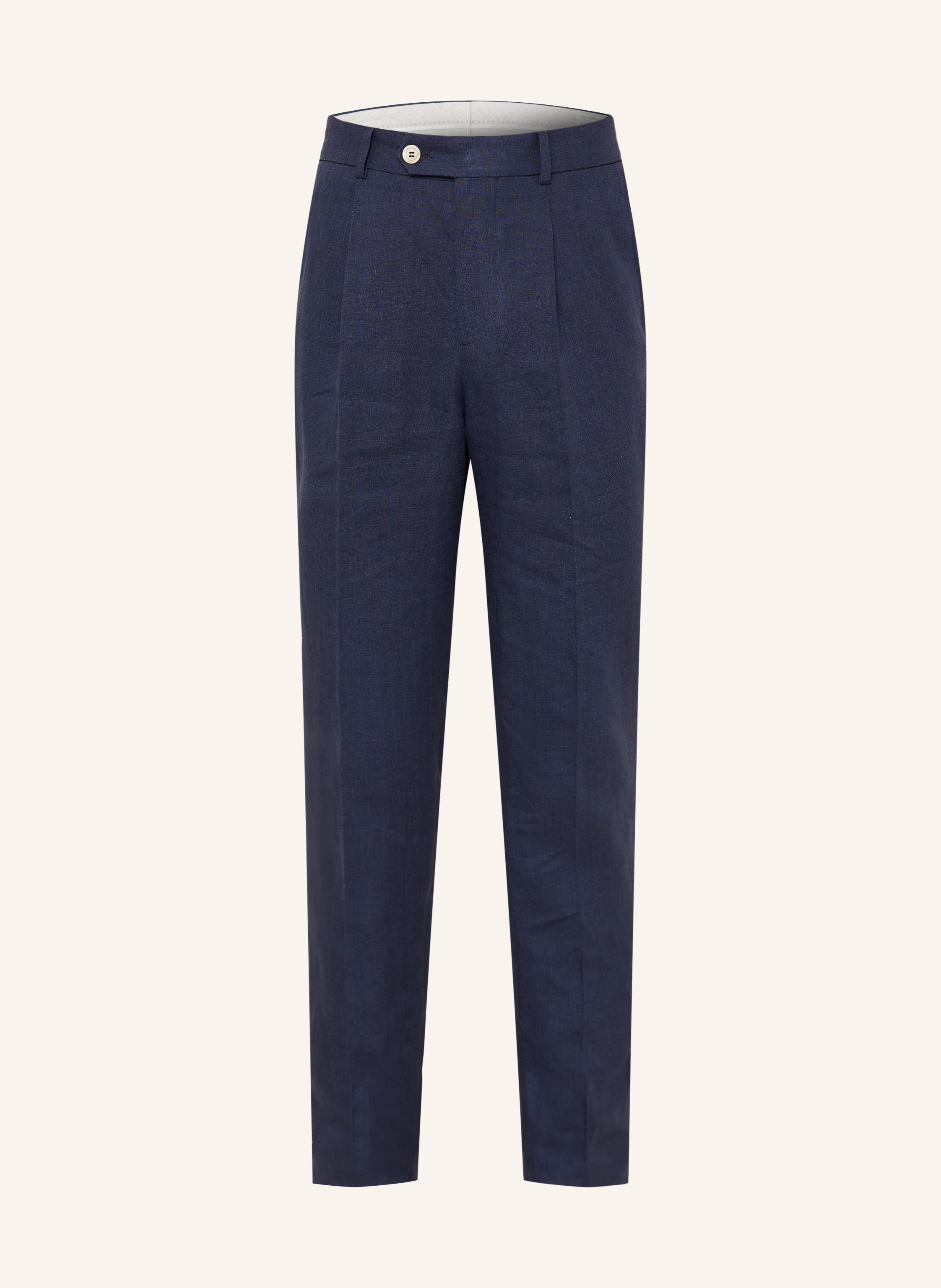 Brunello Cucinelli Brunello Cucinelli Anzughose Extra Slim Fit Aus Leinen blau in C009 Navy