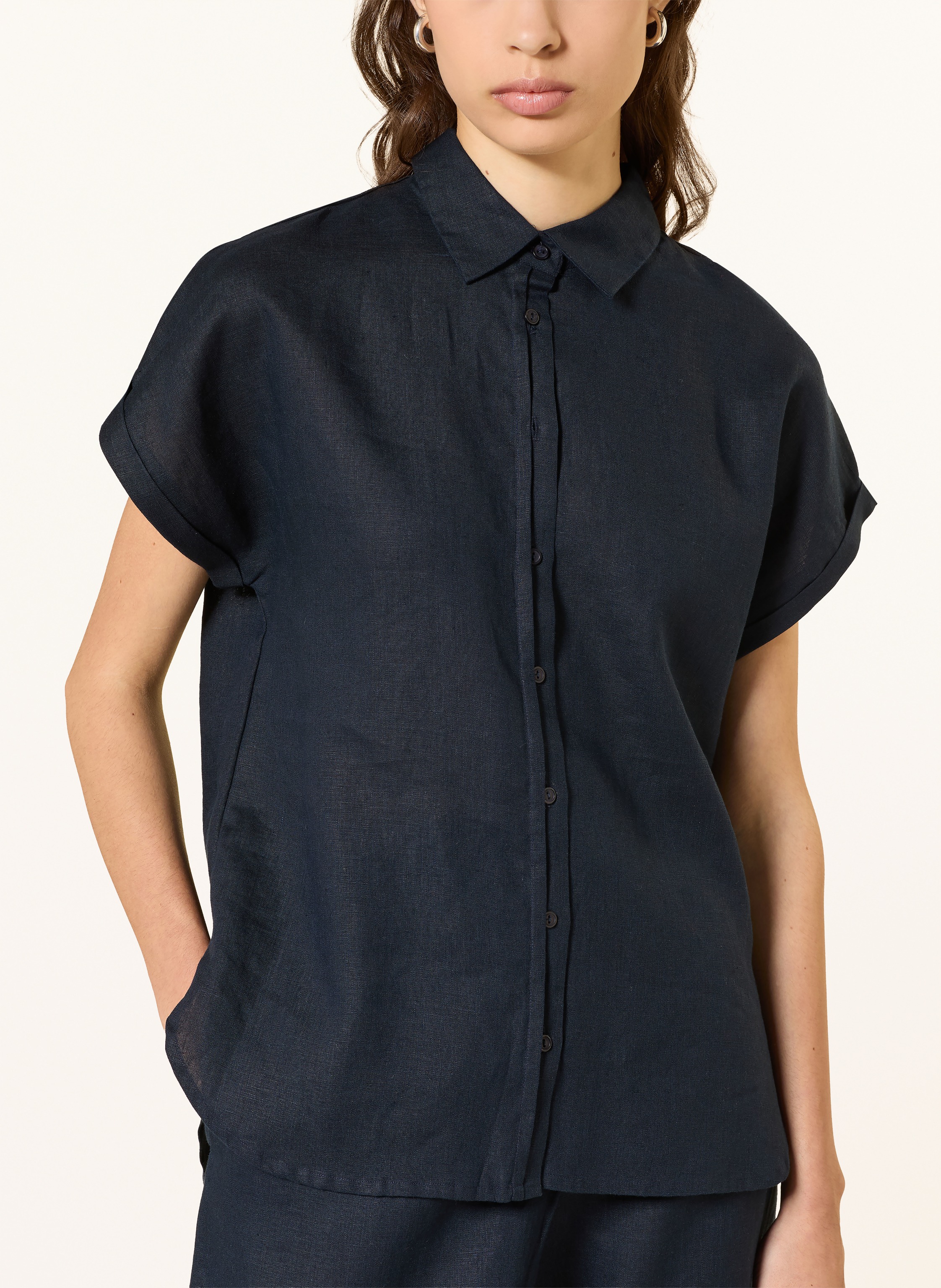 Thumbnail - (The Mercer) N.Y. Hemdbluse Aus Leinen blau