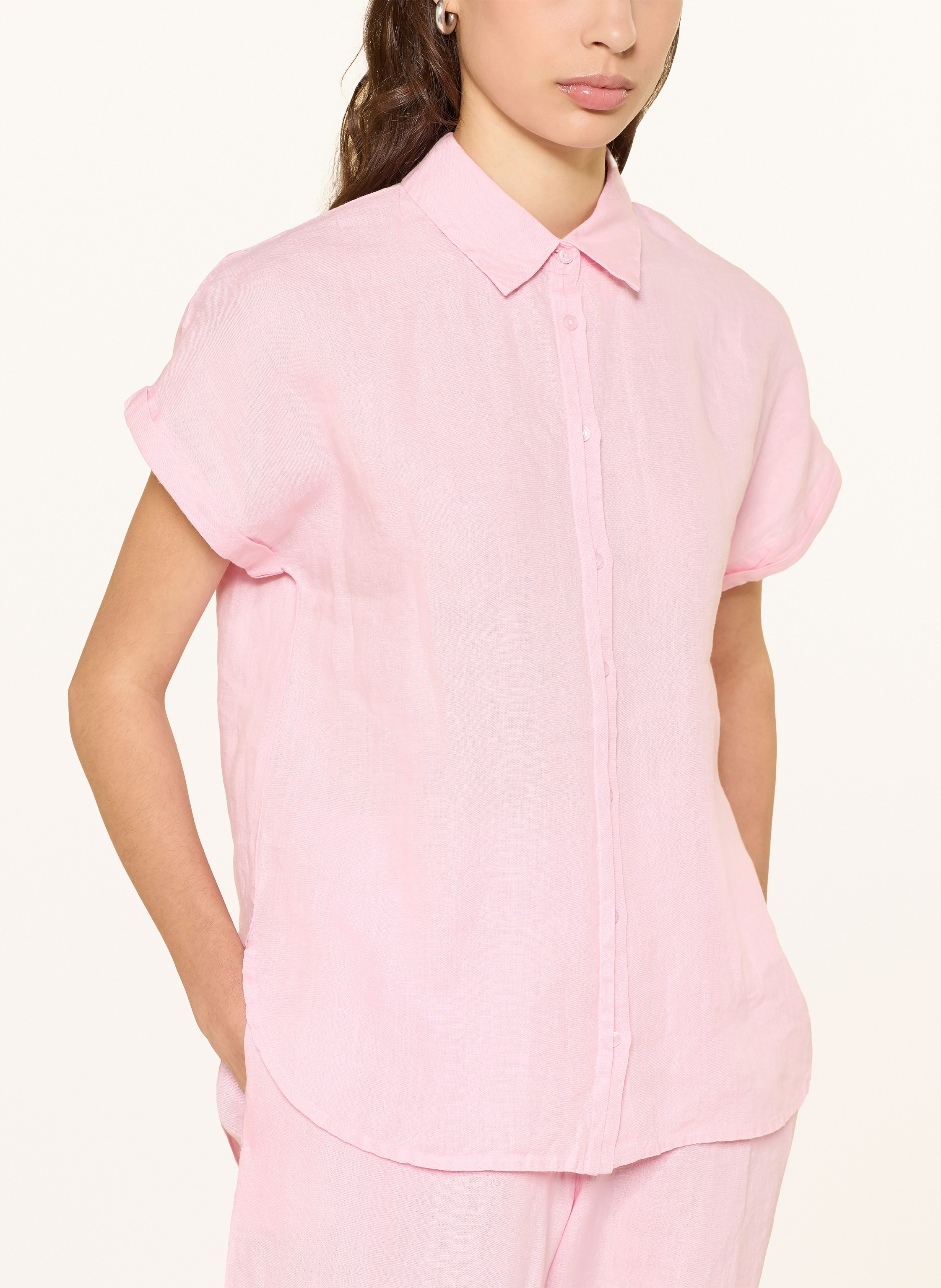 Thumbnail - (The Mercer) N.Y. Hemdbluse Aus Leinen rosa