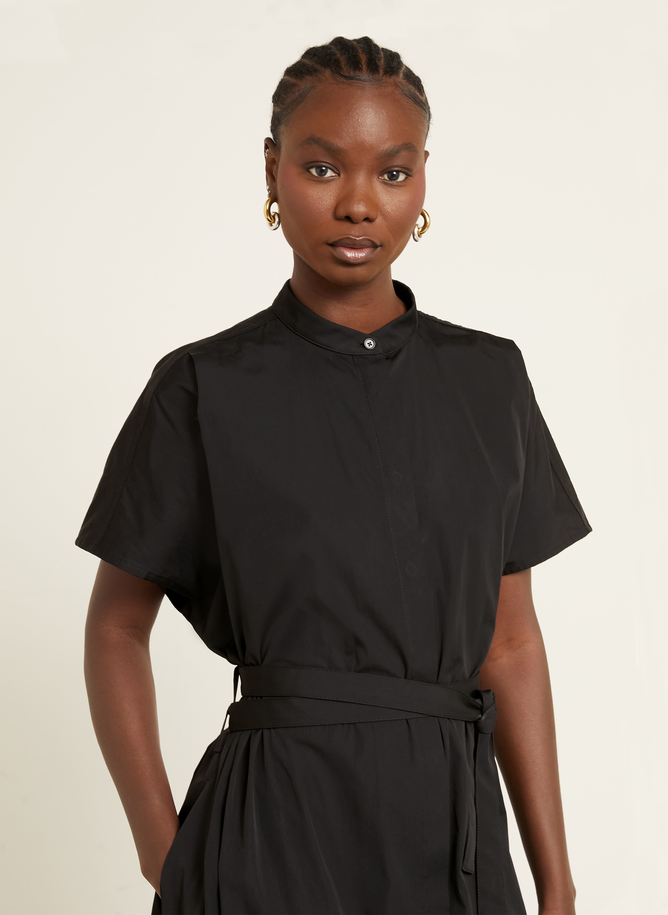 Thumbnail - Jil Sander Hemdblusenkleid schwarz