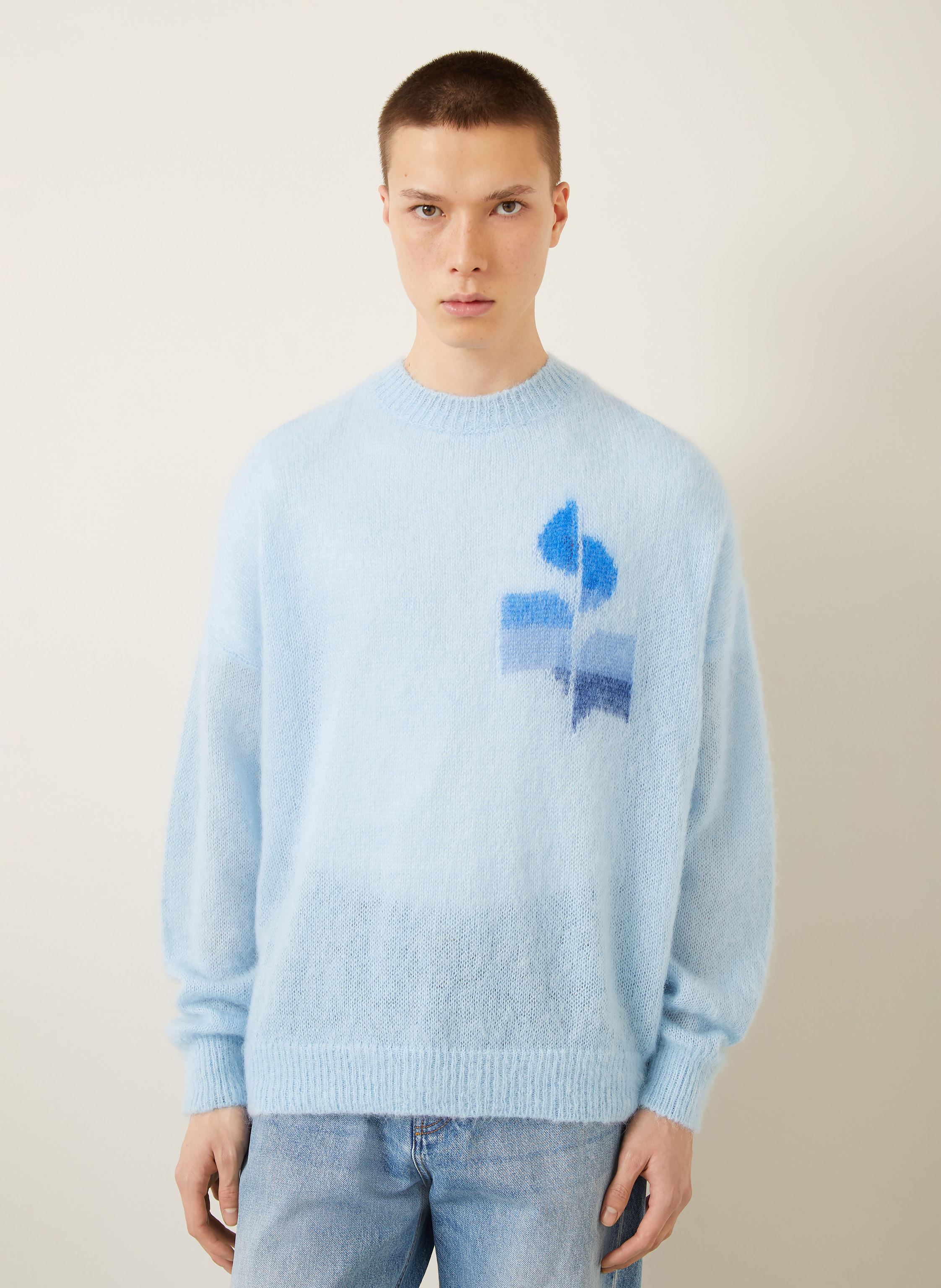 Thumbnail - Isabel Marant Pullover Drany Mit Mohair blau