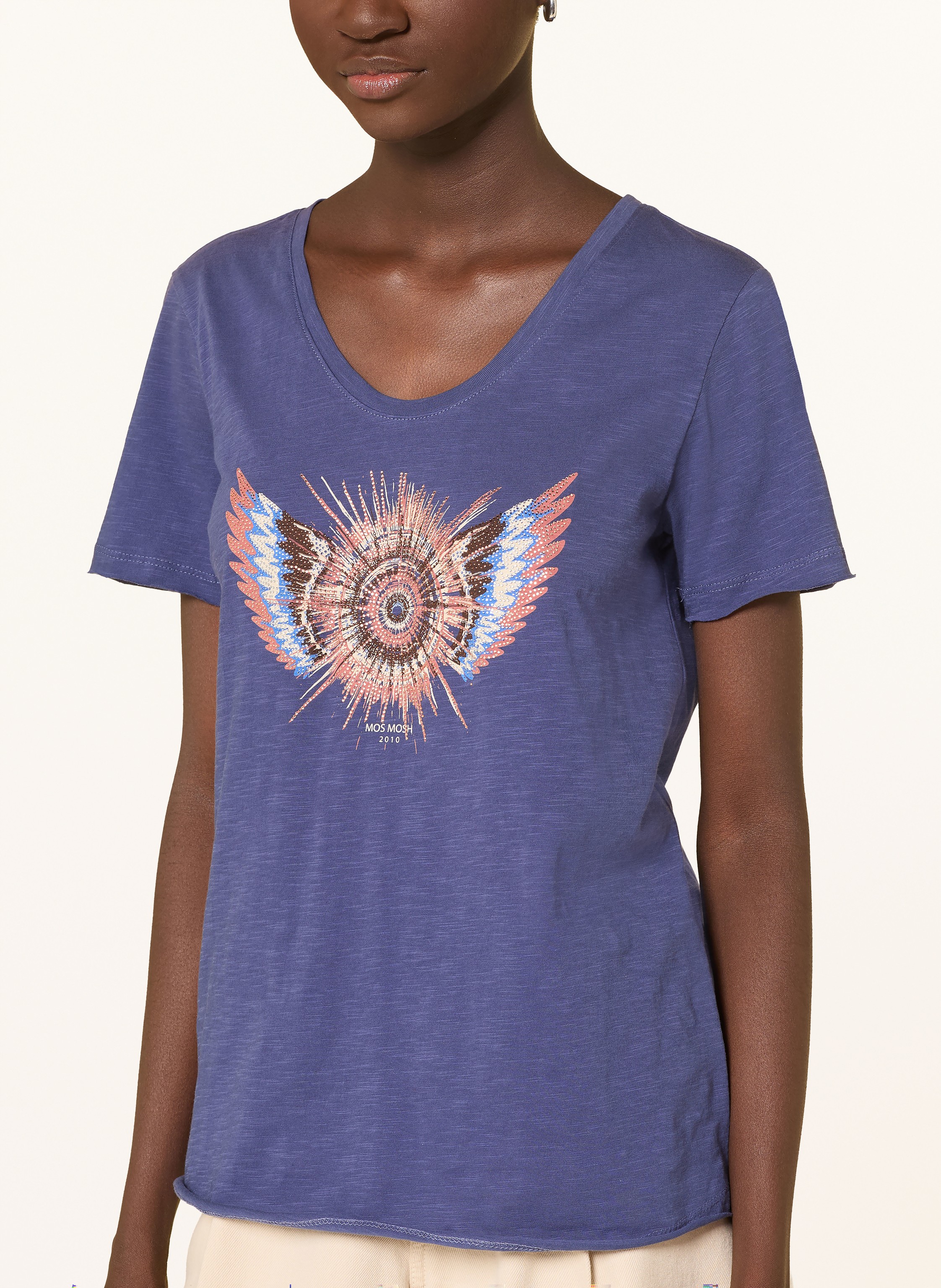 Thumbnail - Mos Mosh T-Shirt Mmromi Mit Schmucksteinen blau