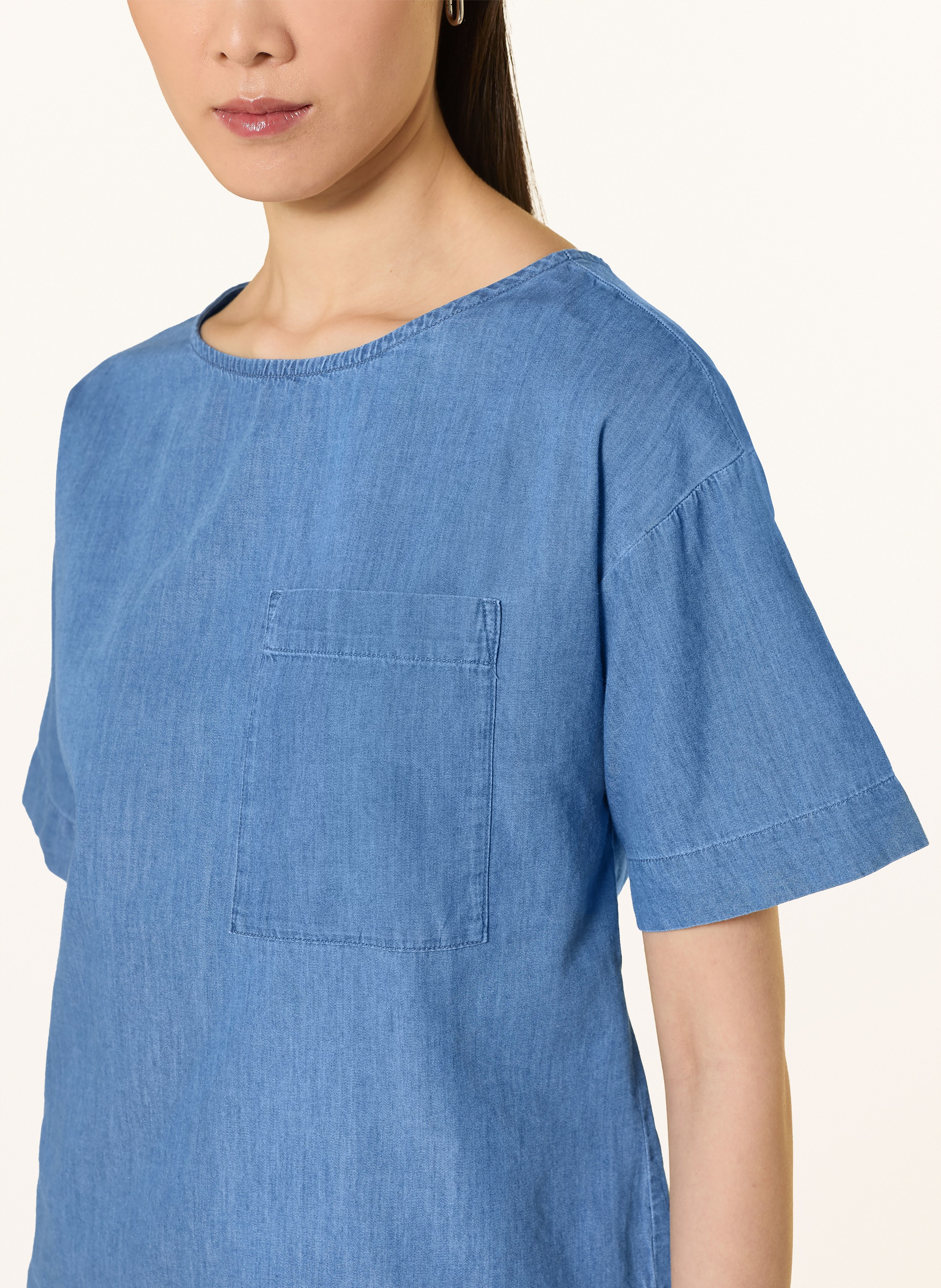 Thumbnail - Maerz Muenchen Blusenshirt In Jeansoptik blau