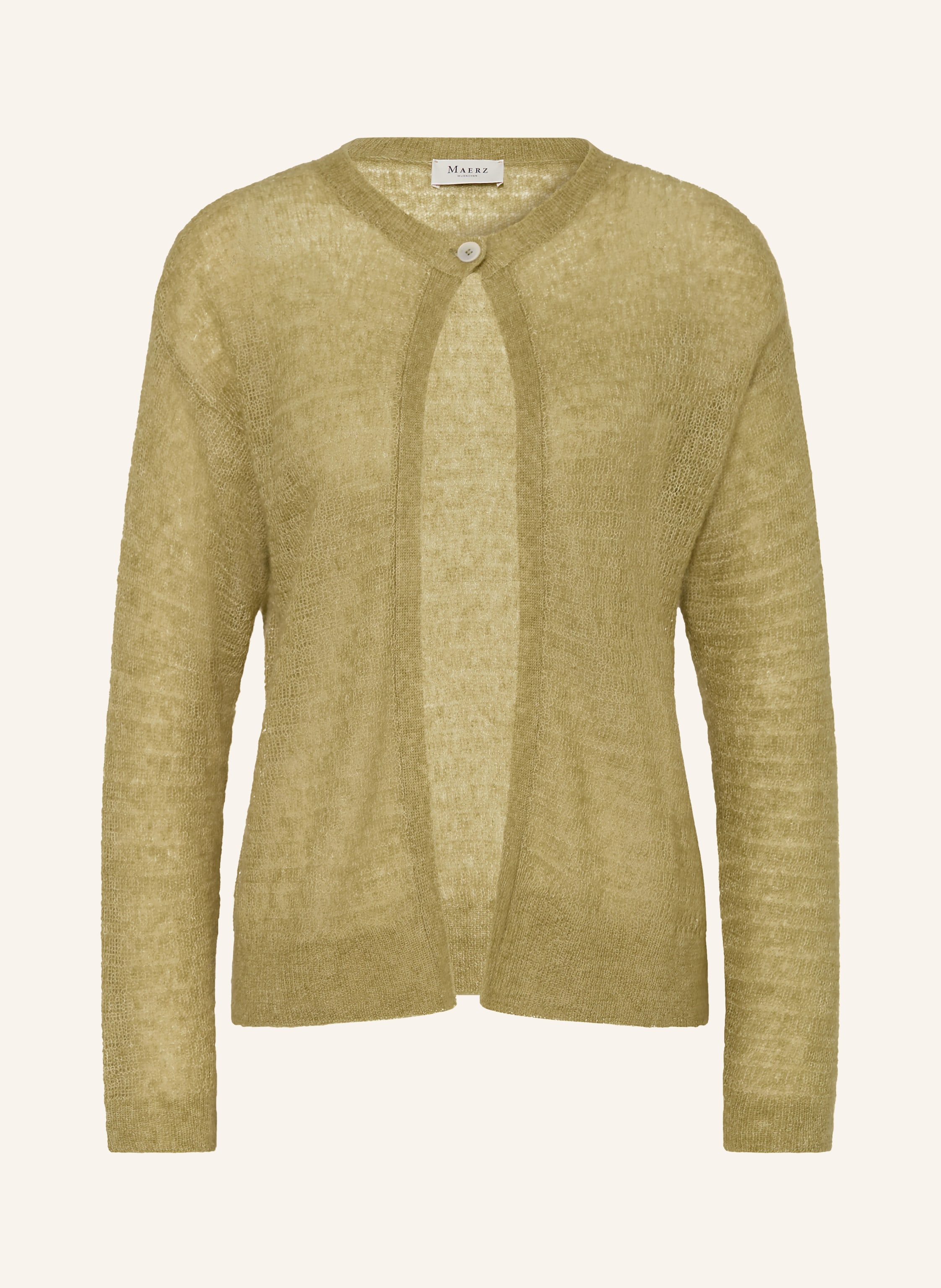 Maerz Muenchen Strickjacke Mit Alpaka gruen