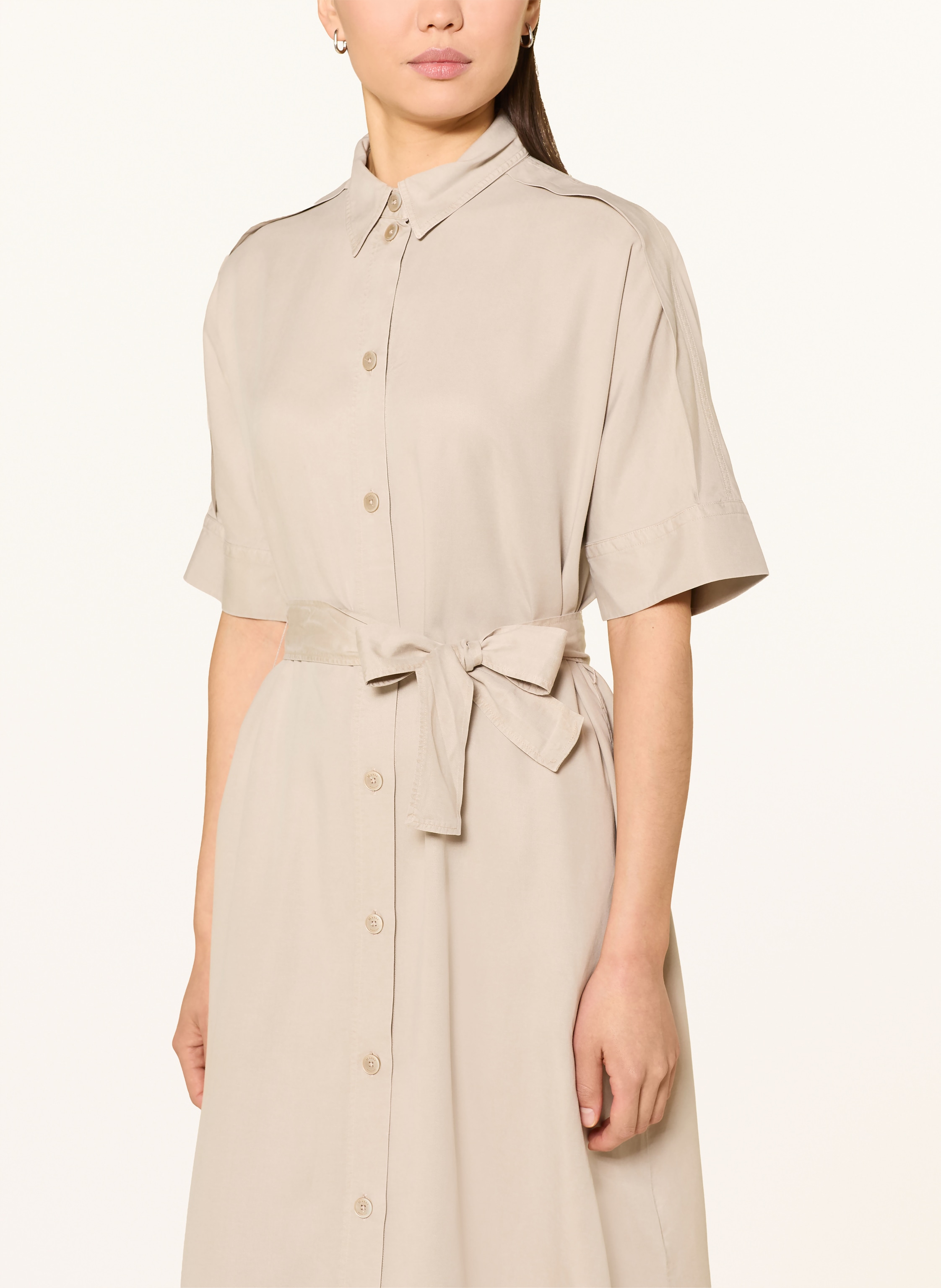 Thumbnail - Maerz Muenchen Hemdblusenkleid beige