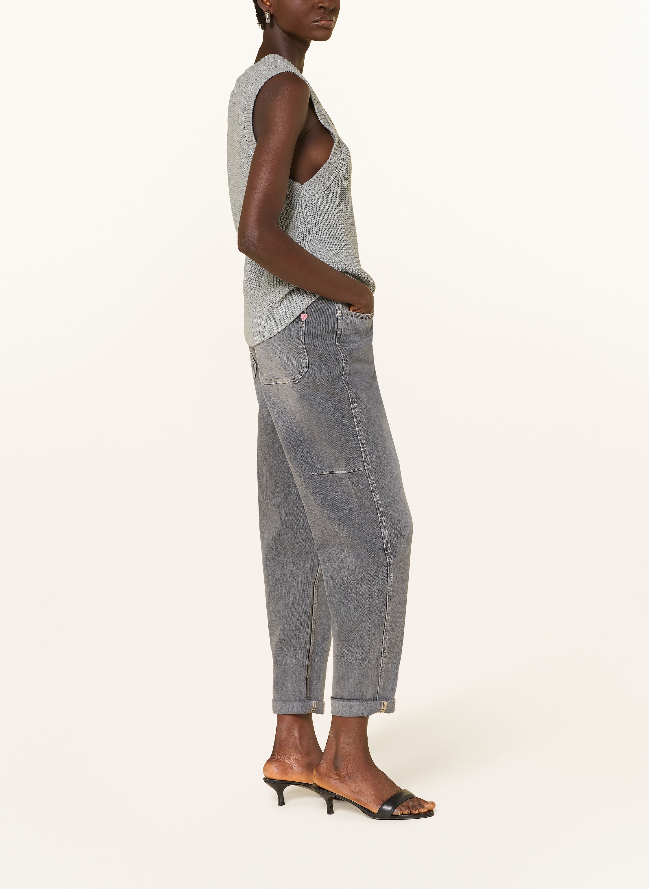 Thumbnail - Mos Mosh Boyfriend Jeans Mmaymen Galleon grau