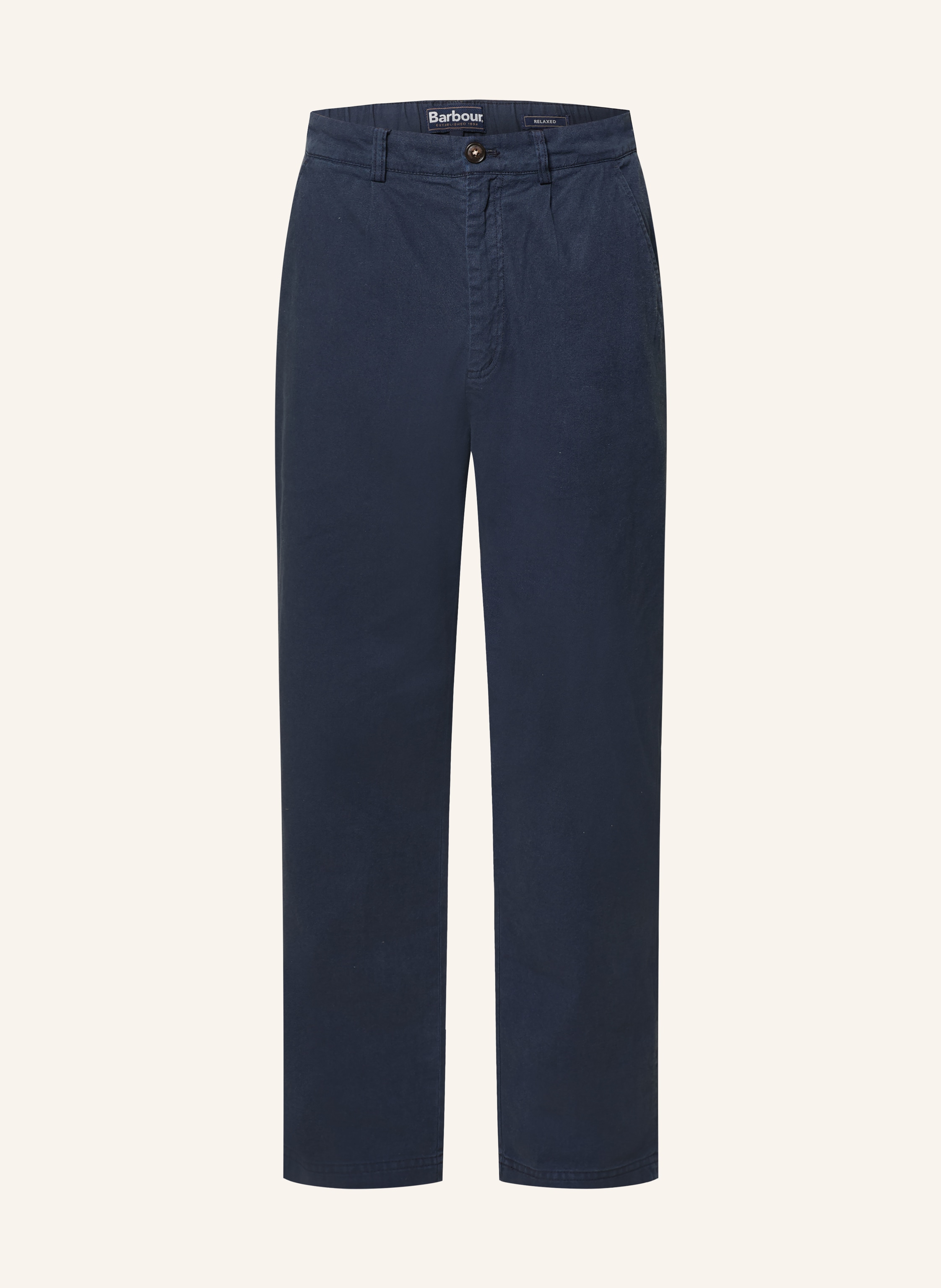 Barbour Hose Cotton Regular Fit blau