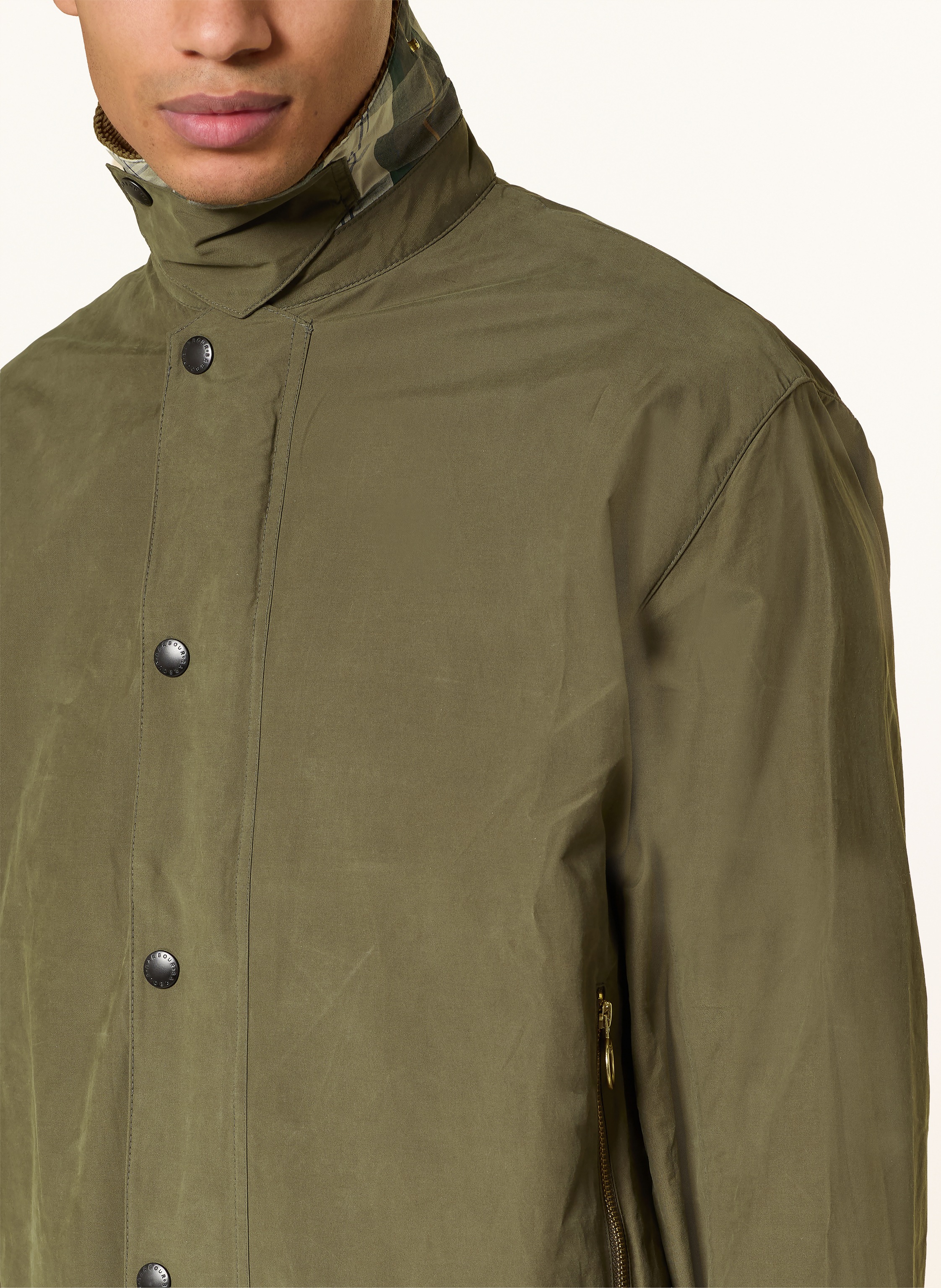 Thumbnail - Barbour Fieldjacket Icons Border gruen