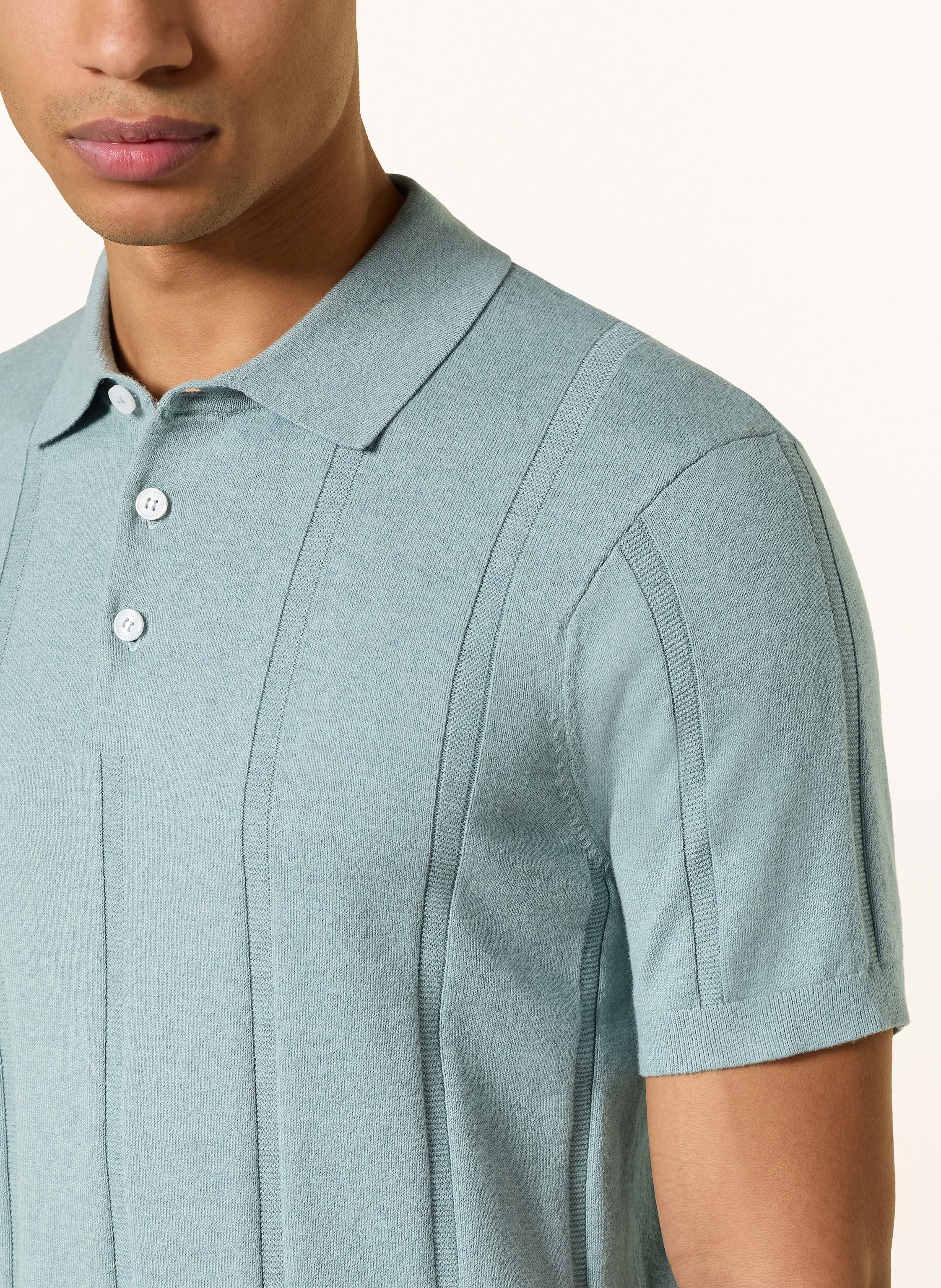 Thumbnail - Barbour Strick-Poloshirt Wellburn gruen