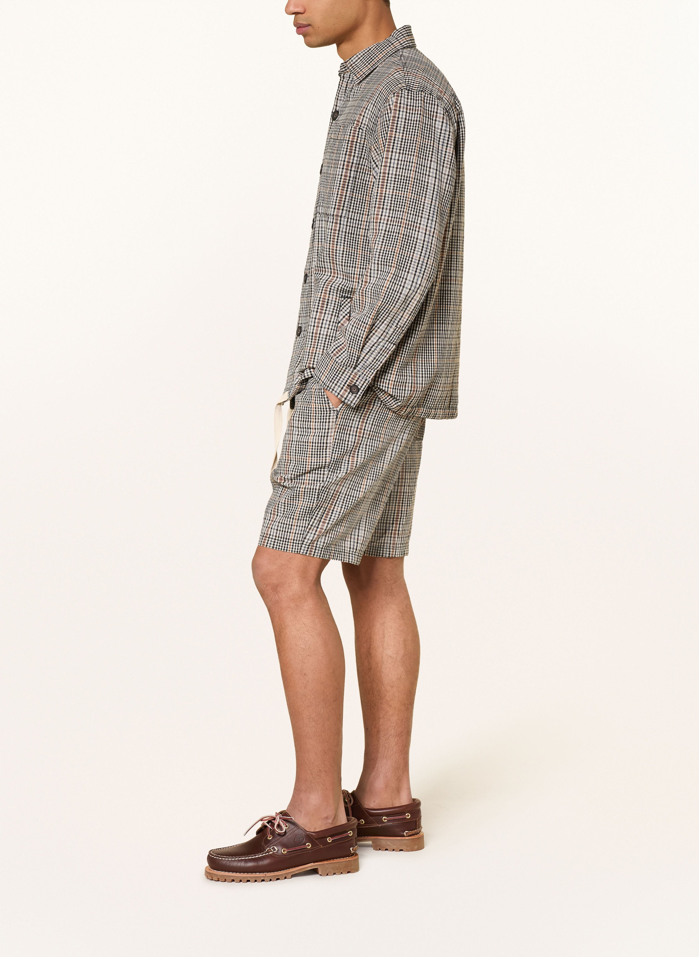 Thumbnail - Barbour Shorts Fife Mit Leinen schwarz