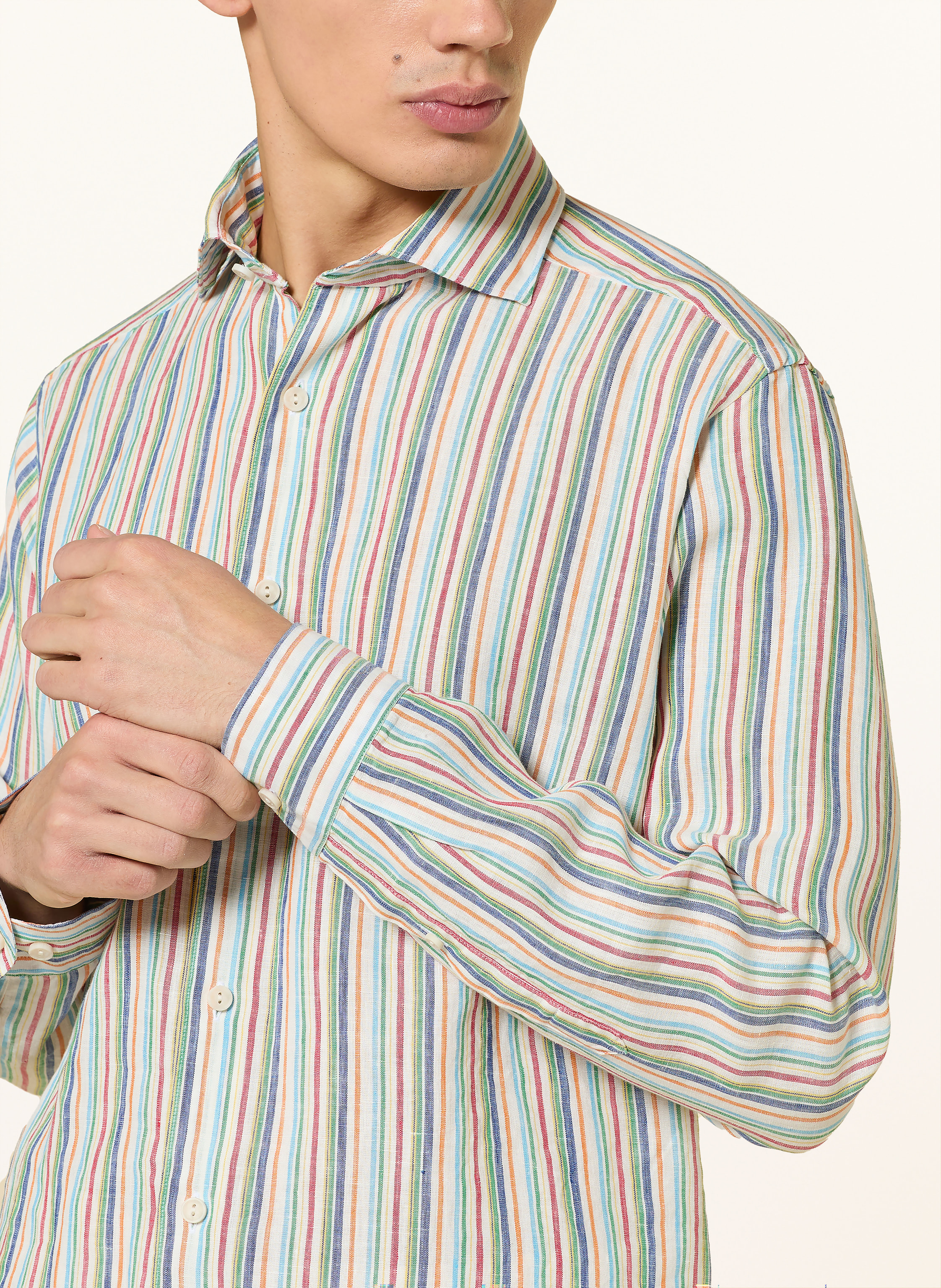 Thumbnail - Eton Leinenhemd Casual Fit blau