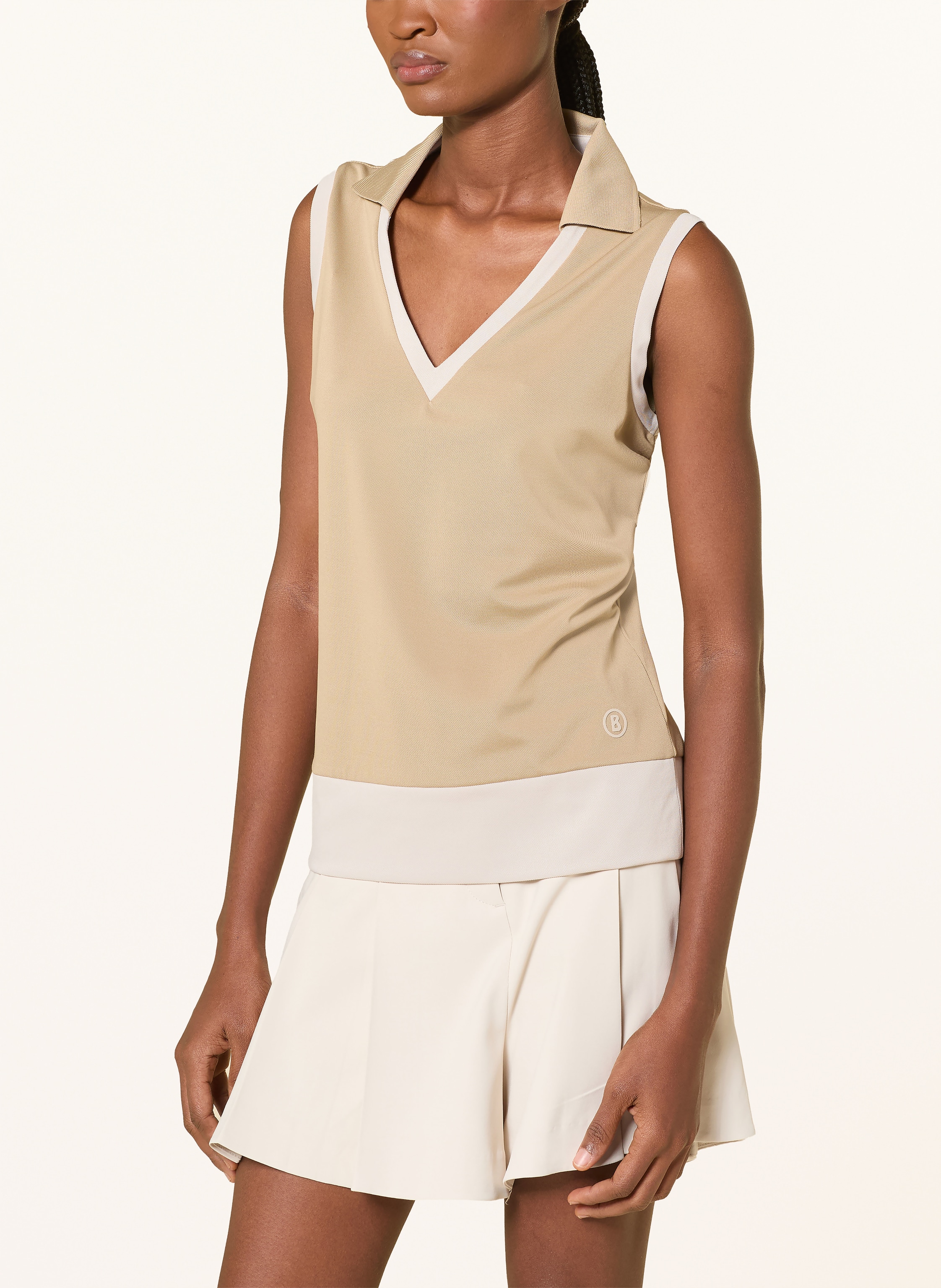 Thumbnail - Bogner Piqué-Poloshirt Alysha beige