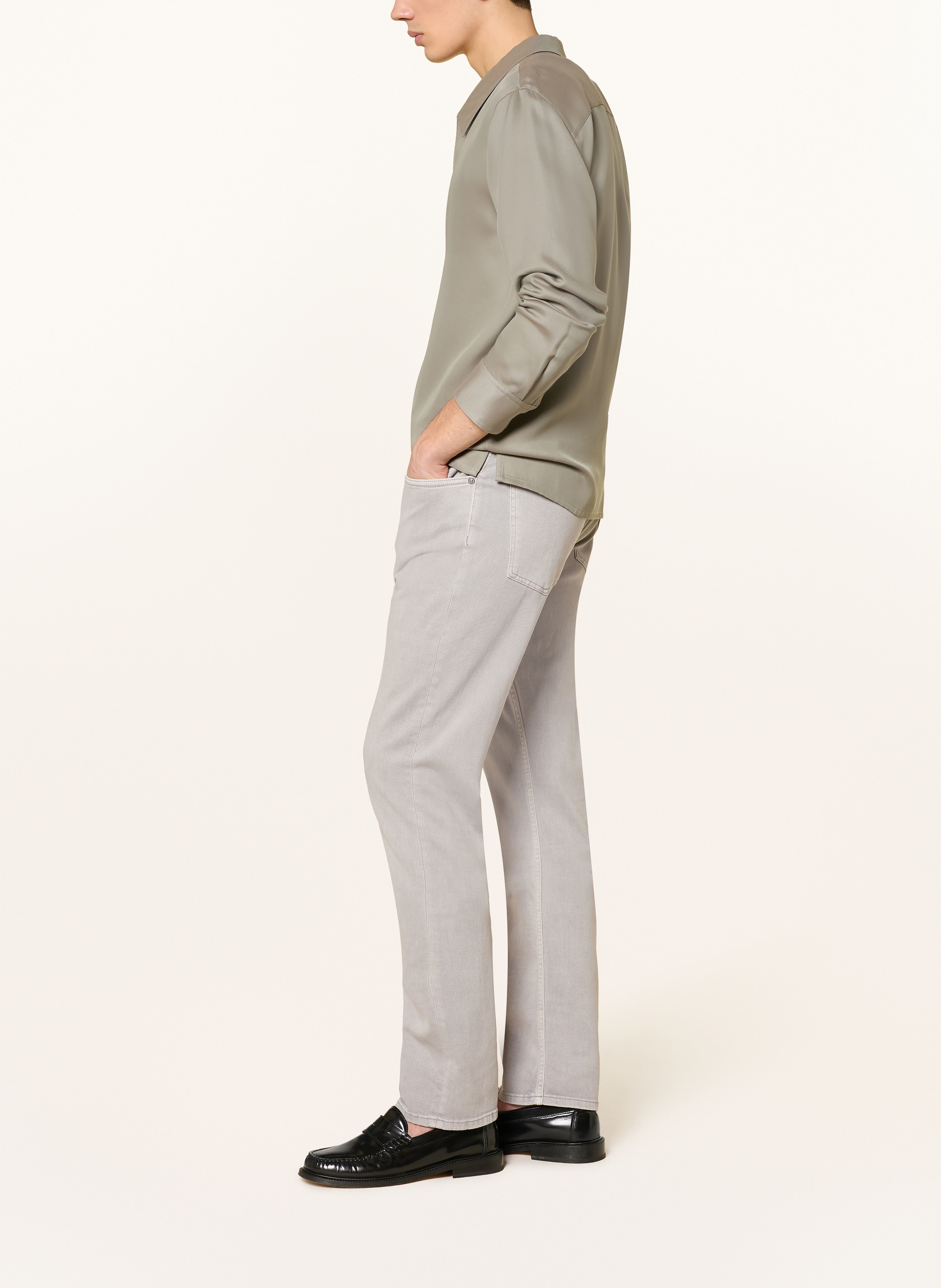 Thumbnail - 7 For All Mankind Jeans The Straight Straight Fit grau