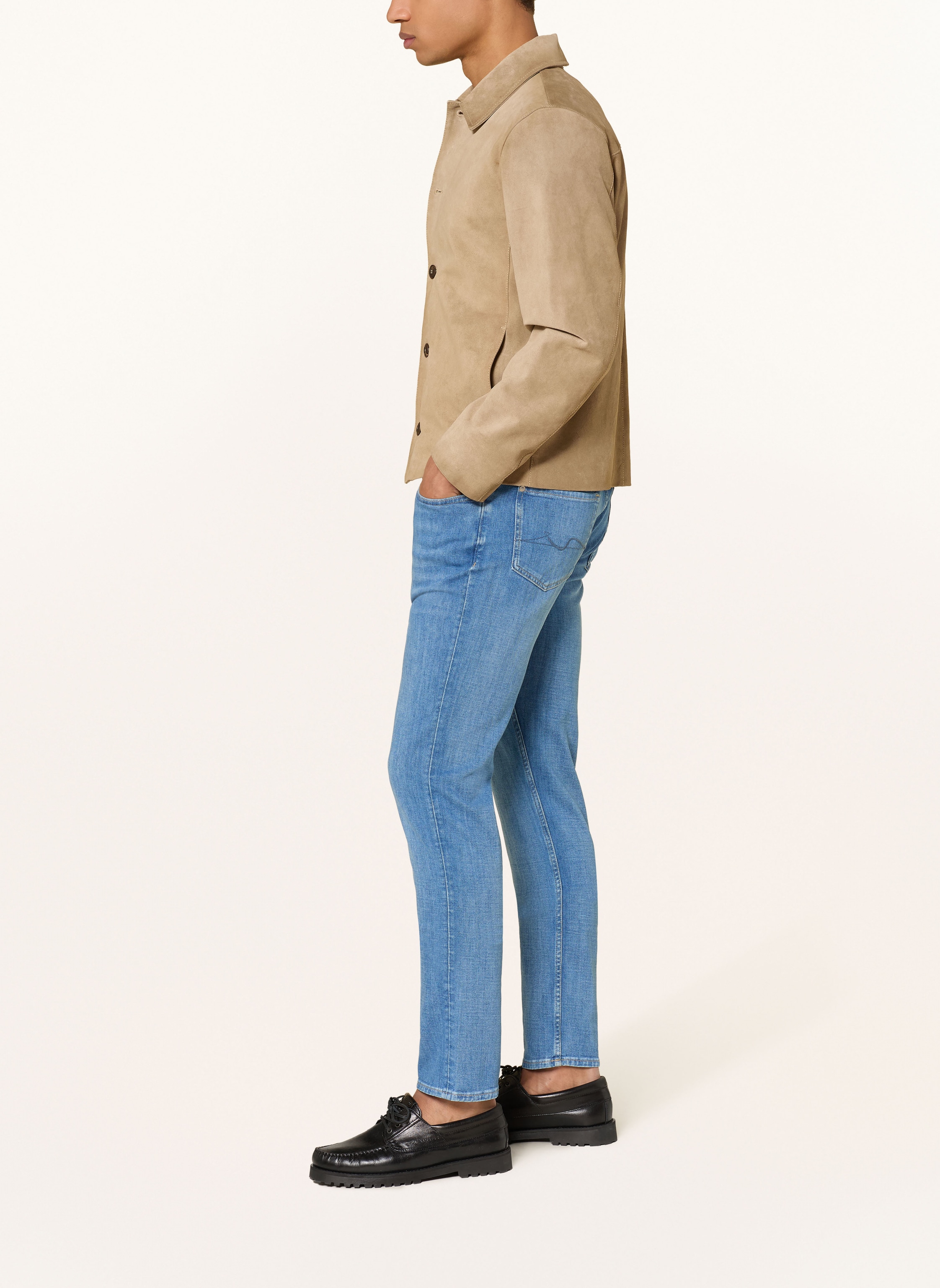 Thumbnail - 7 For All Mankind Skinny Jeans Slimmy Tapered blau