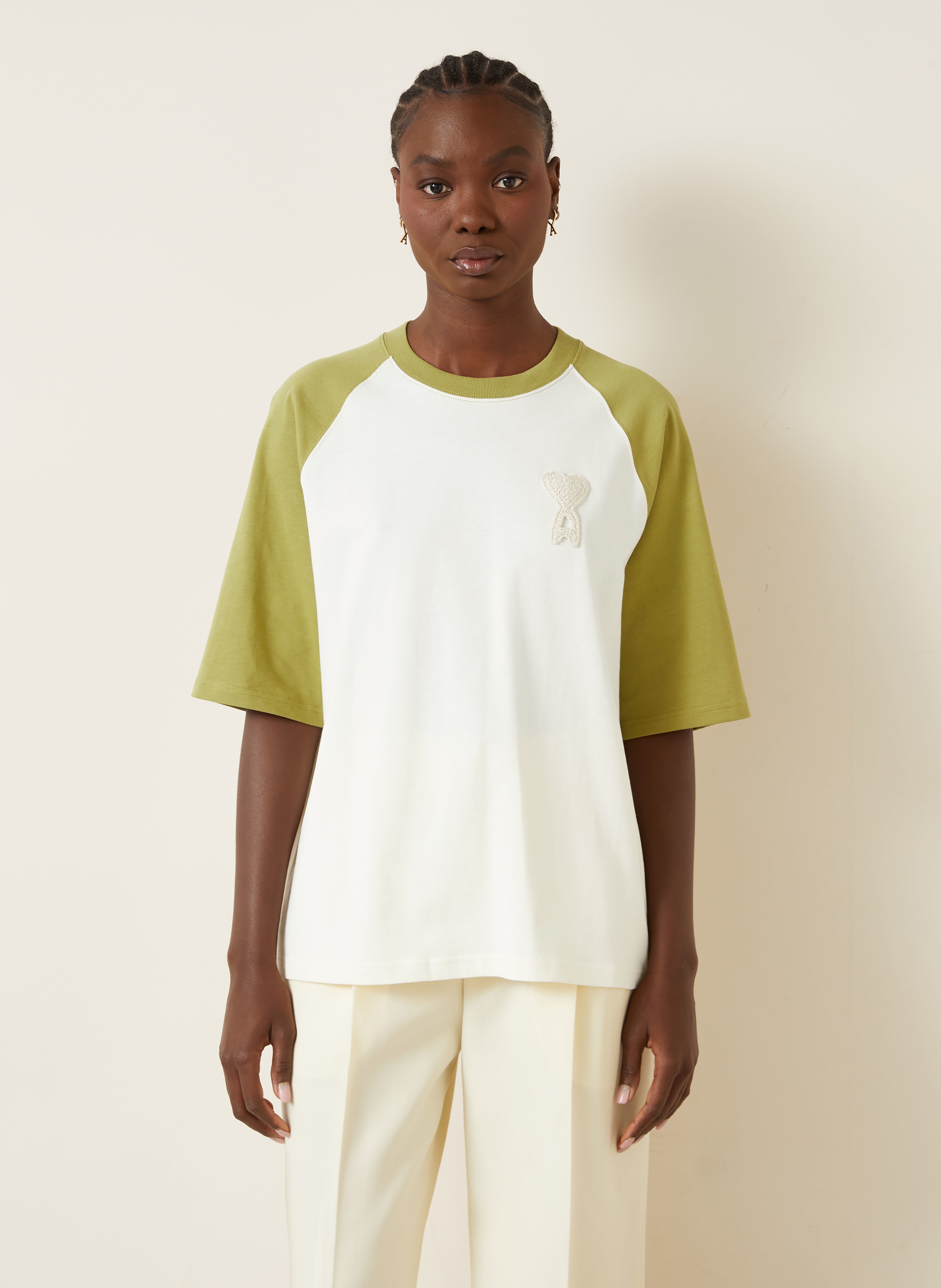 Thumbnail - Ami Paris T-Shirt beige