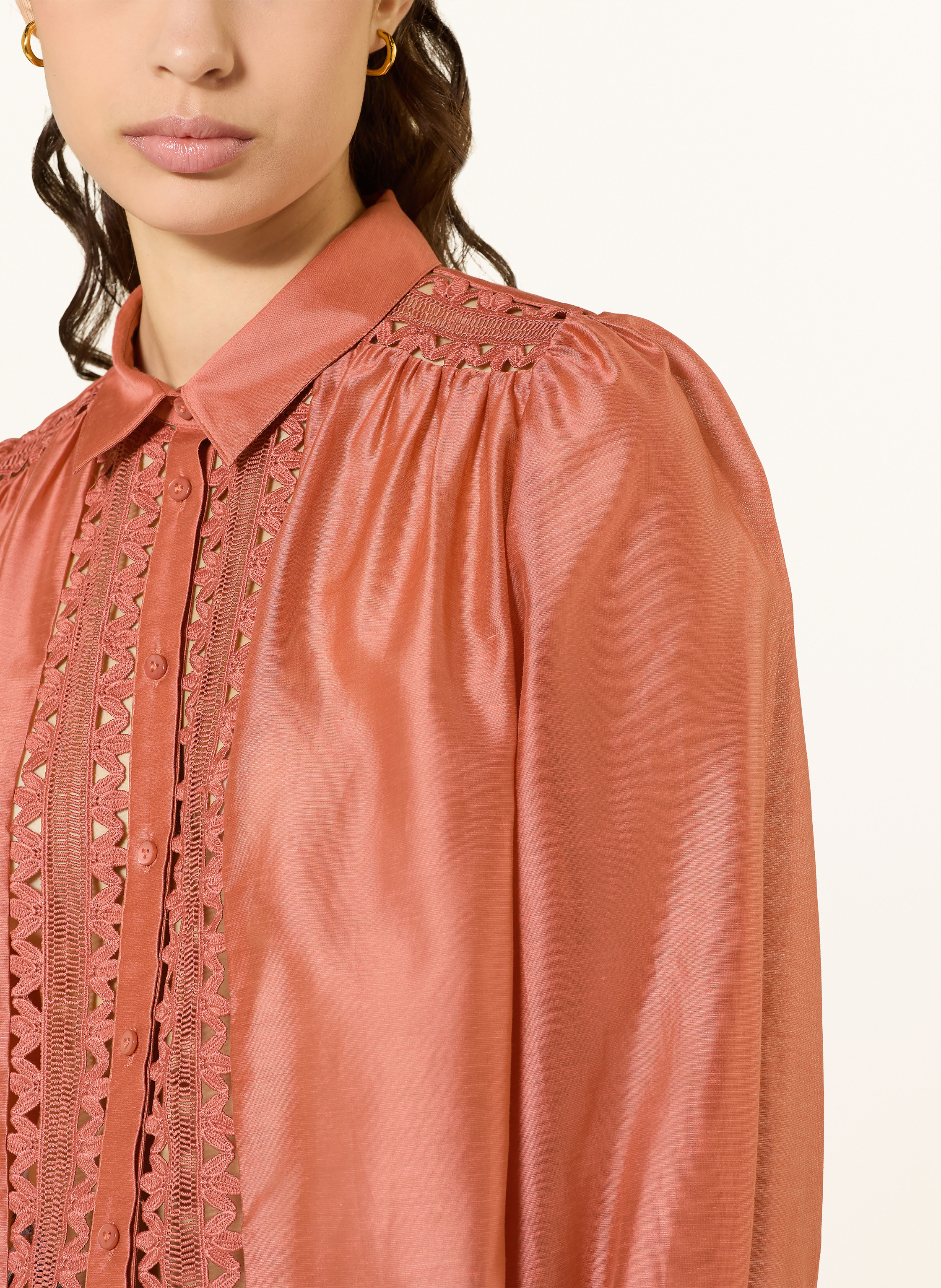 Thumbnail - Van Laack Hemdbluse Vl-Alwia-Pb Mit Spitze rot