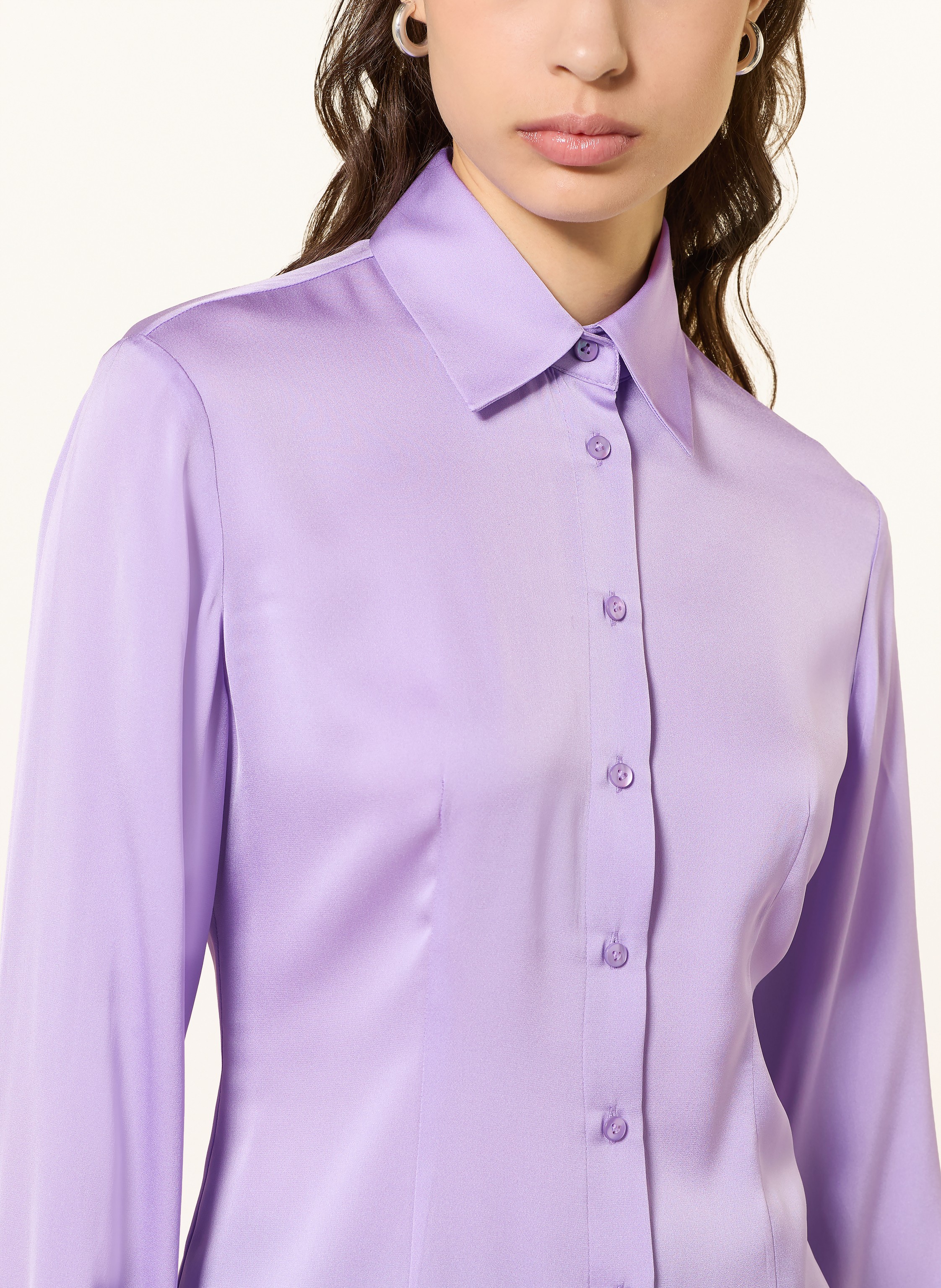 Thumbnail - Van Laack Hemdbluse Vl-Uliz-Xx Aus Seide lila
