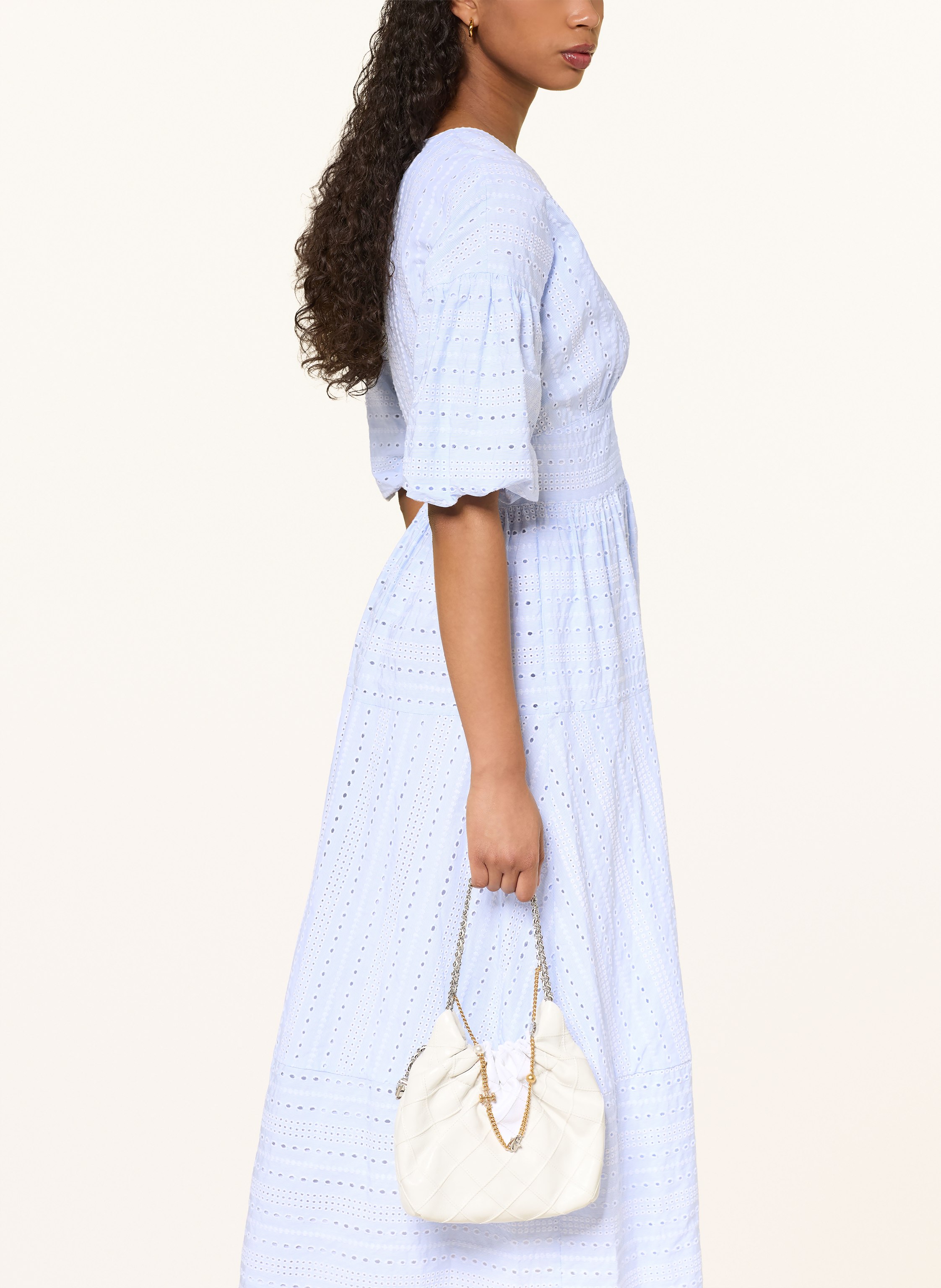 Thumbnail - Van Laack Kleid Vl-Kamela-Sge Aus Lochspitze blau