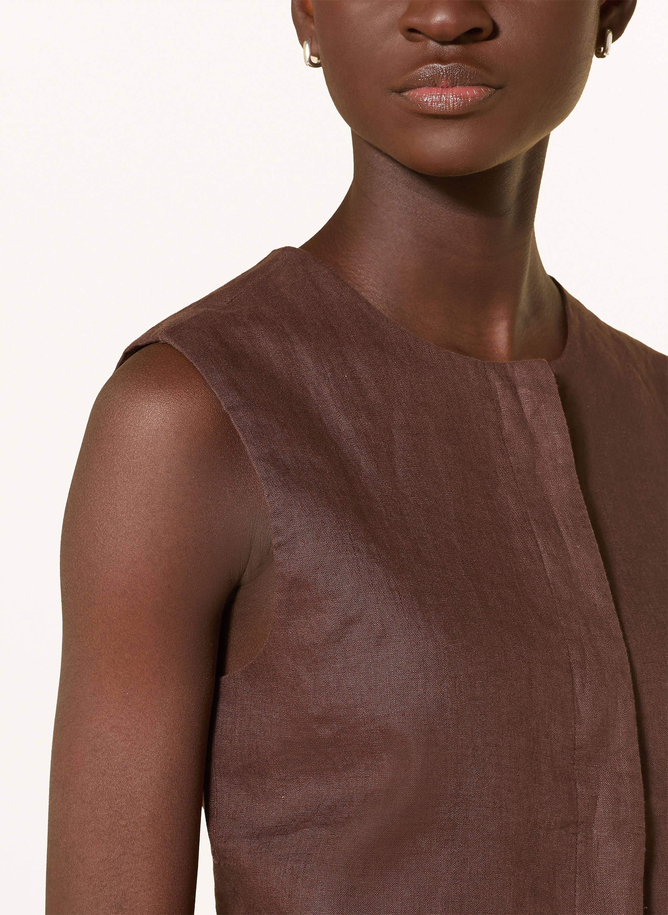 Thumbnail - Yerse Leinenweste Rita braun