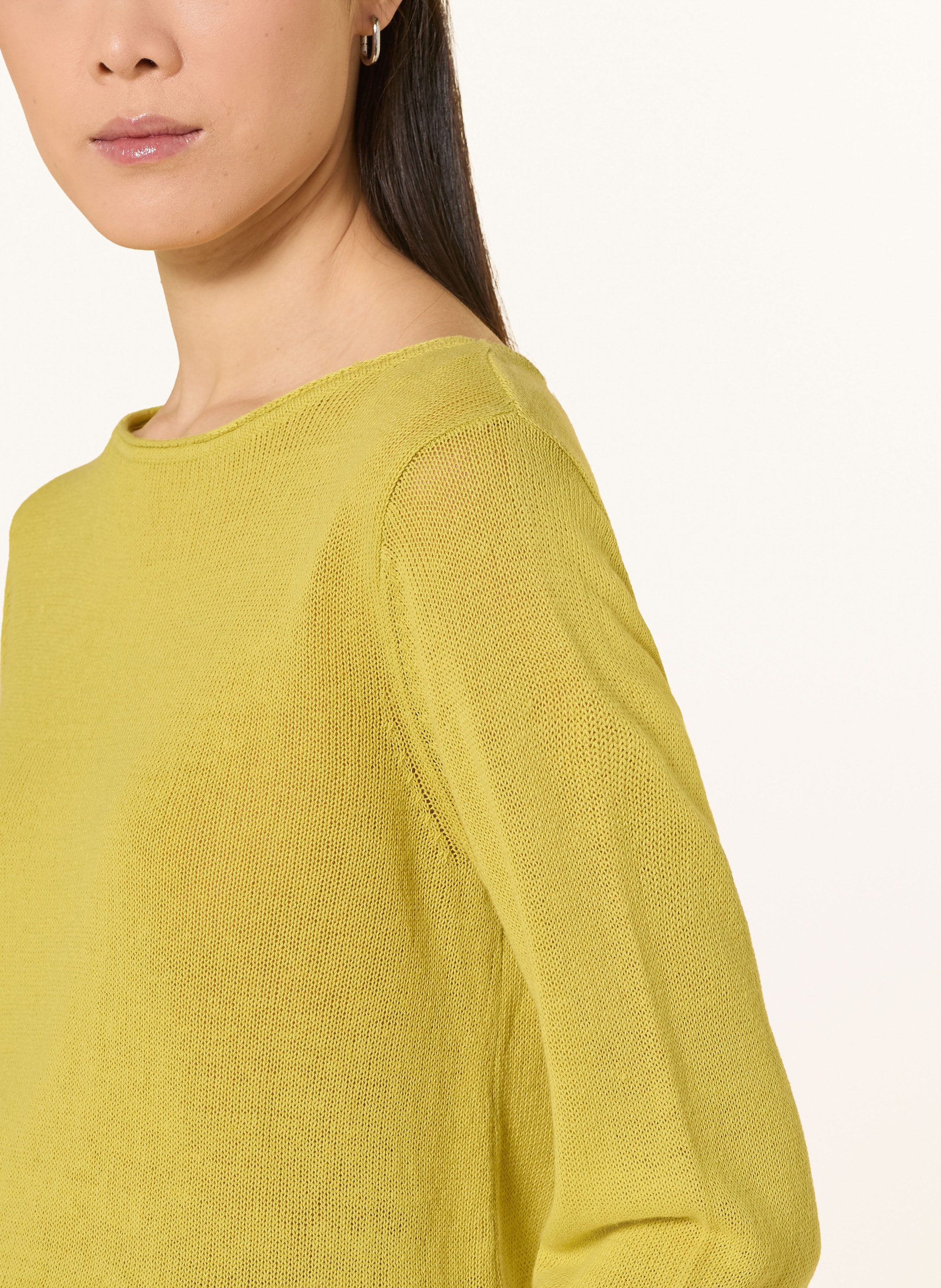 Thumbnail - Yerse Leinenpullover Charlotte gelb