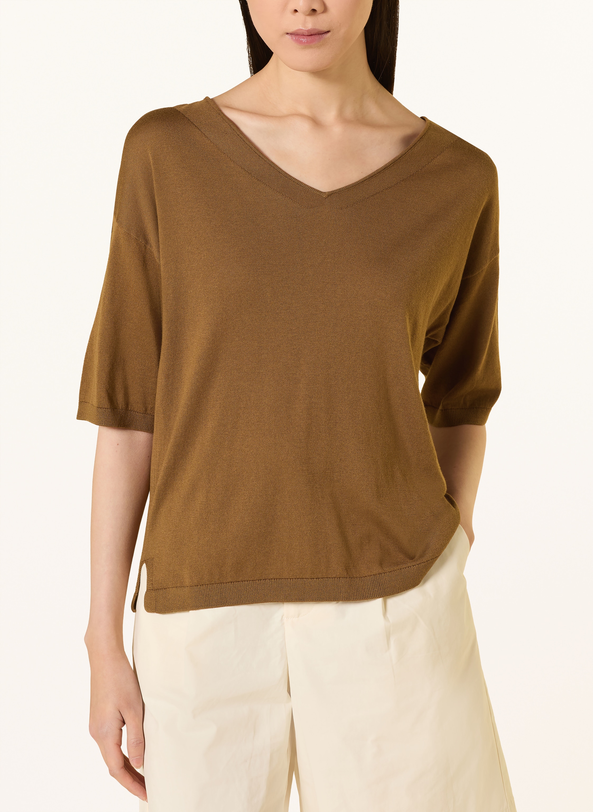 Thumbnail - Yerse Pullover Aloe Mit 3/4-Arm gruen