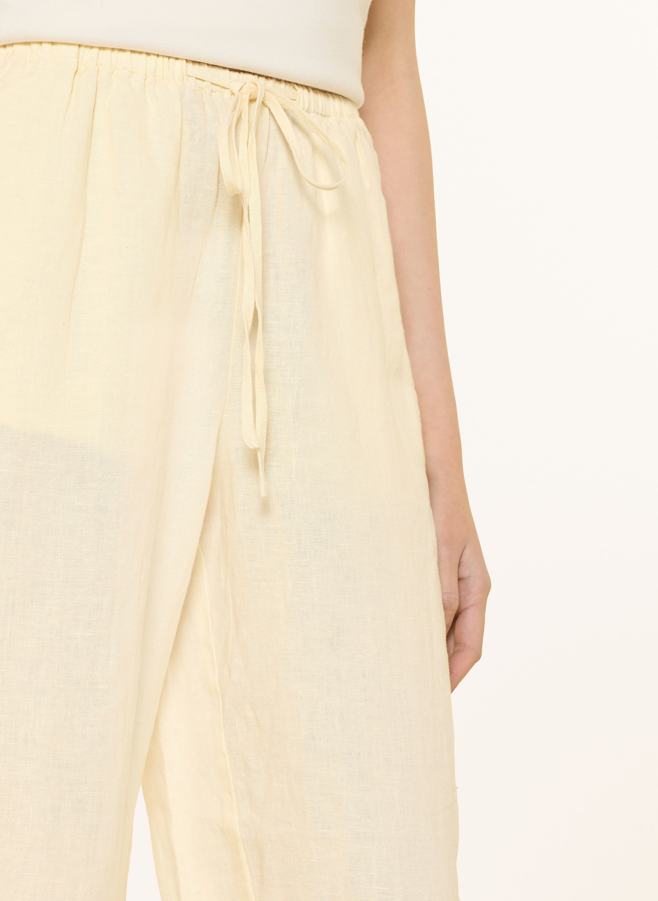 Thumbnail - Yerse Leinen-Culotte Rita weiss