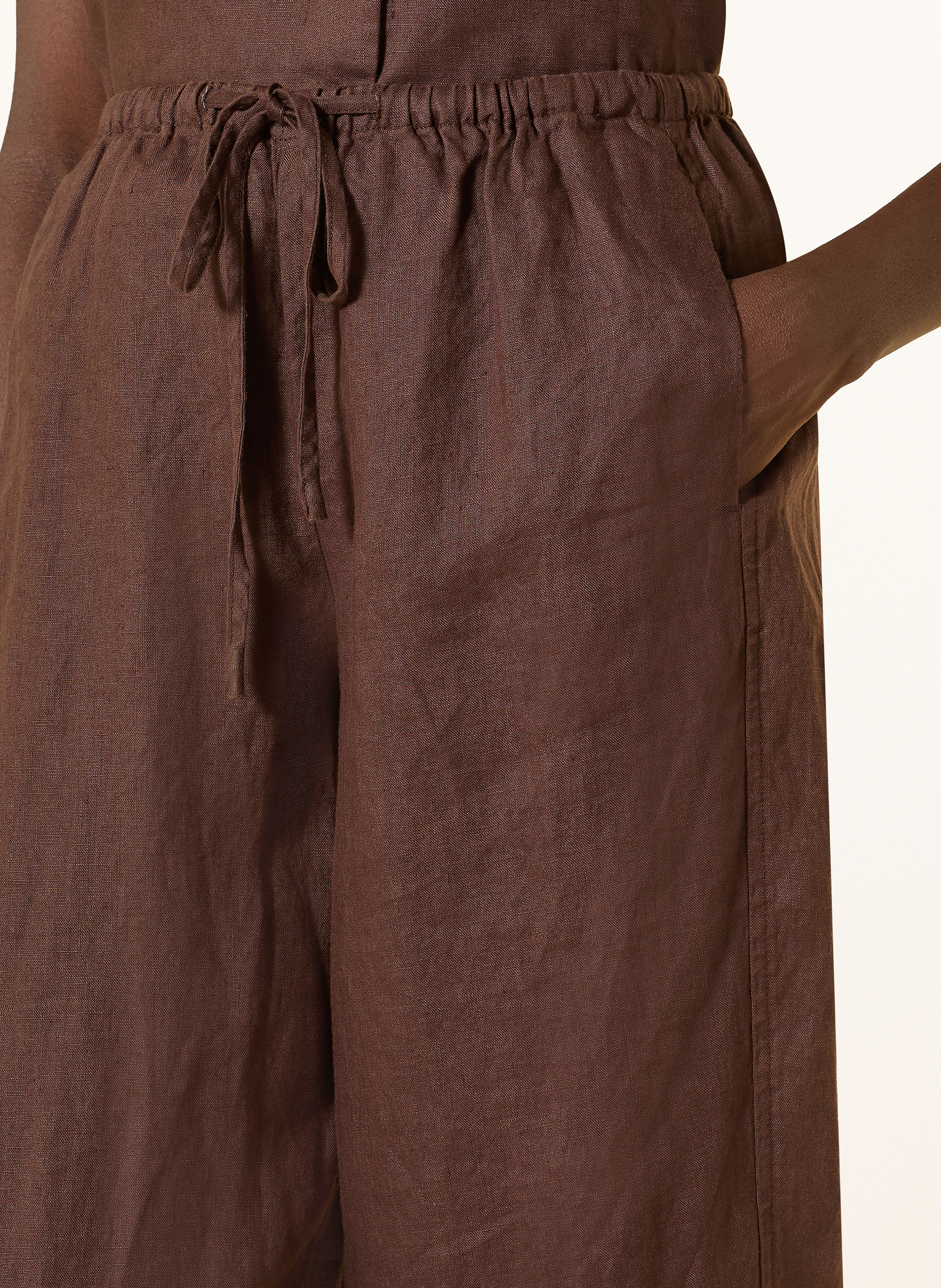 Thumbnail - Yerse Leinen-Culotte Rita braun