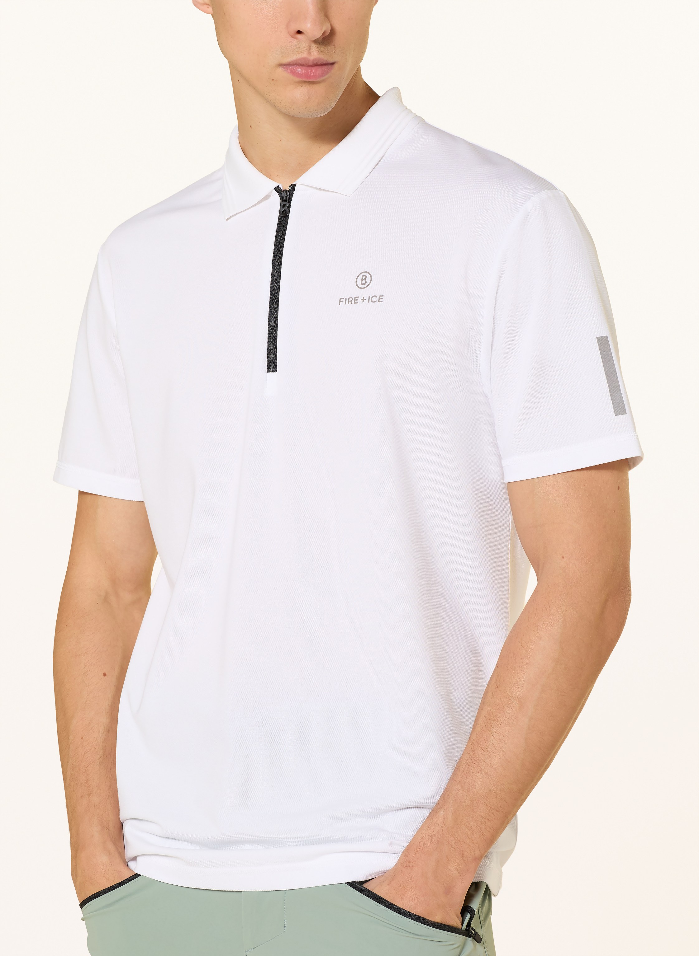 Thumbnail - Fire+Ice Jersey-Poloshirt Mikka weiss