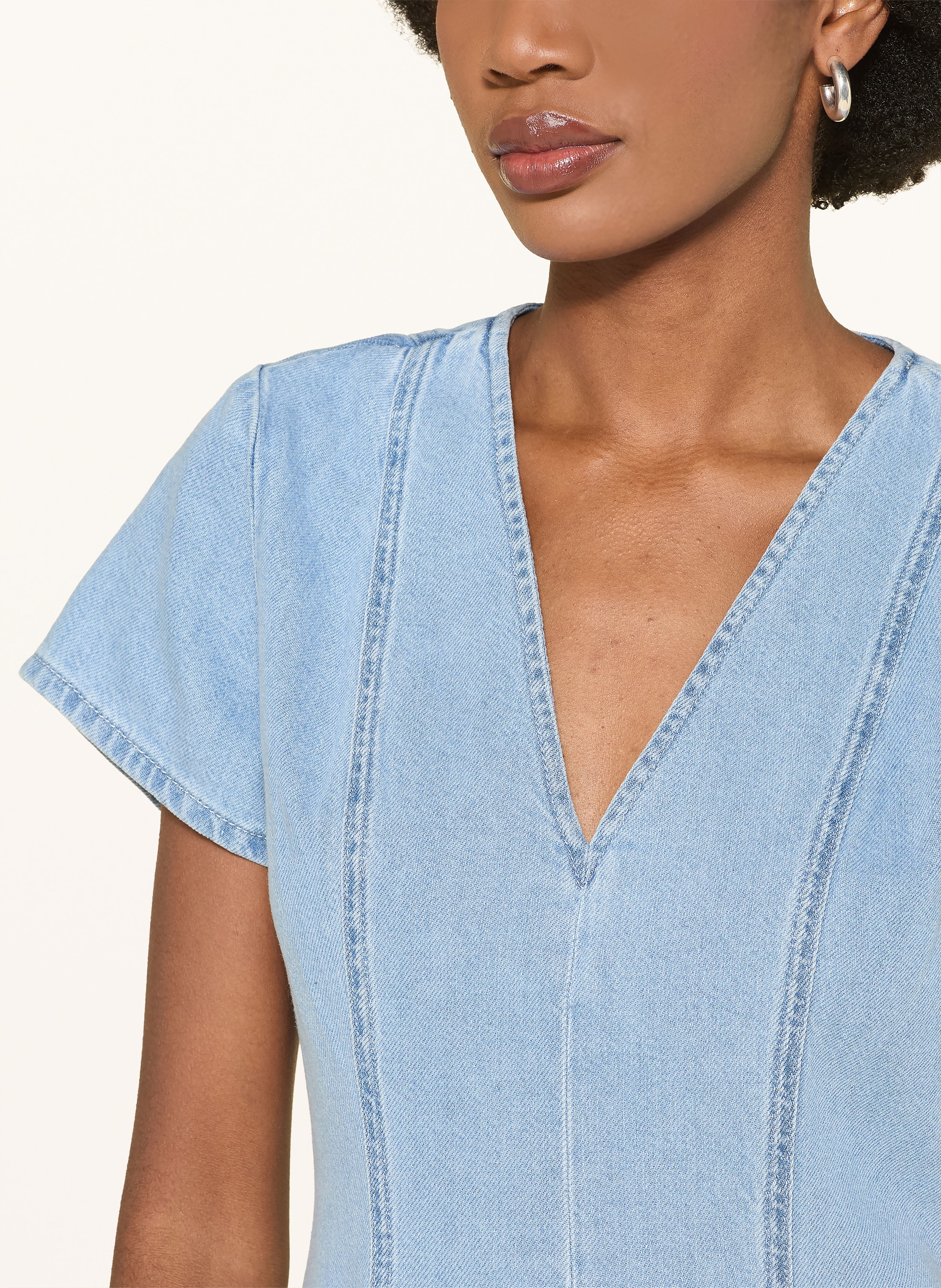 Thumbnail - 7 For All Mankind Jeanskleid Hana blau