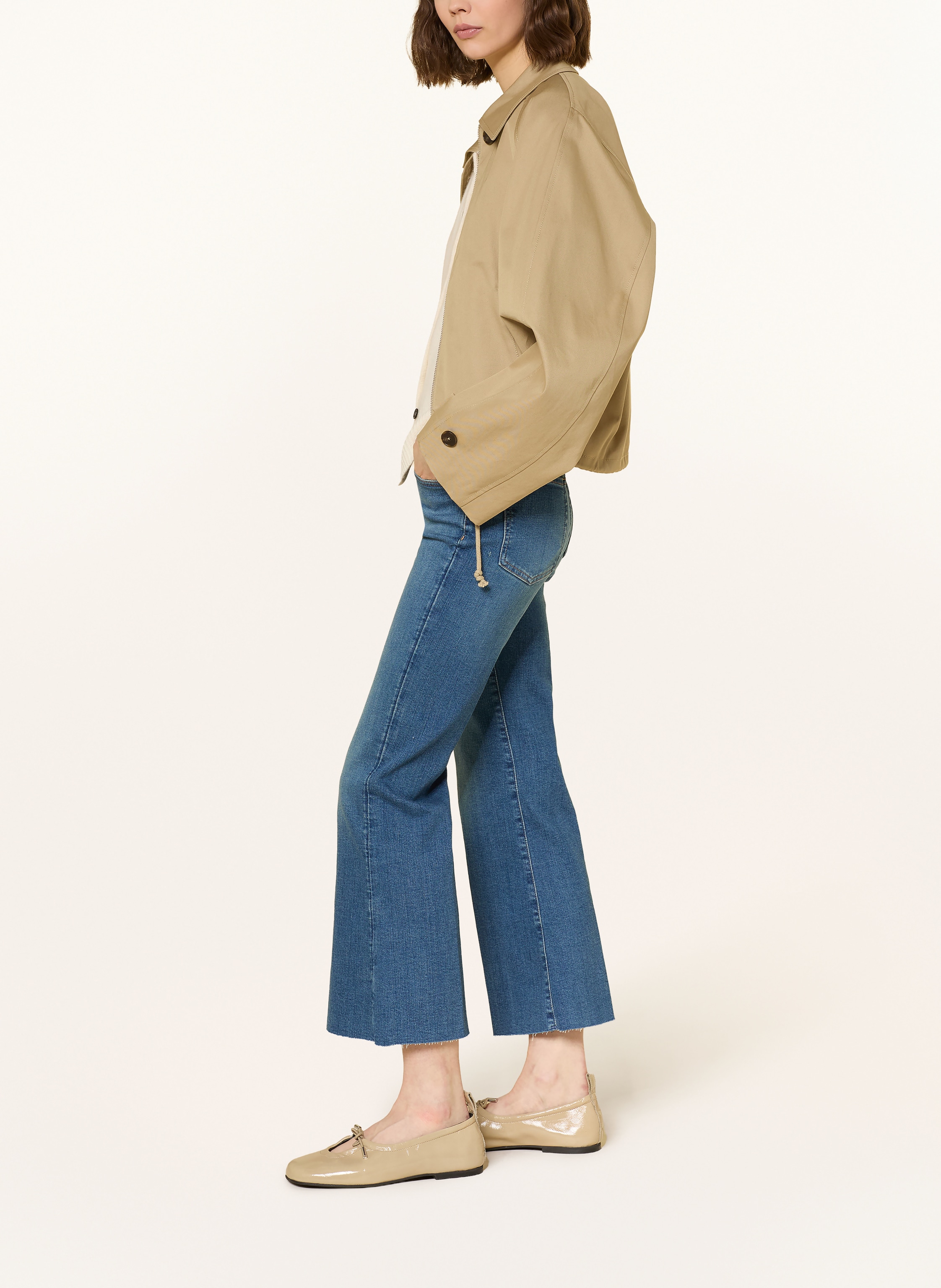 Thumbnail - 7 For All Mankind Cropped Jeans Dojo blau