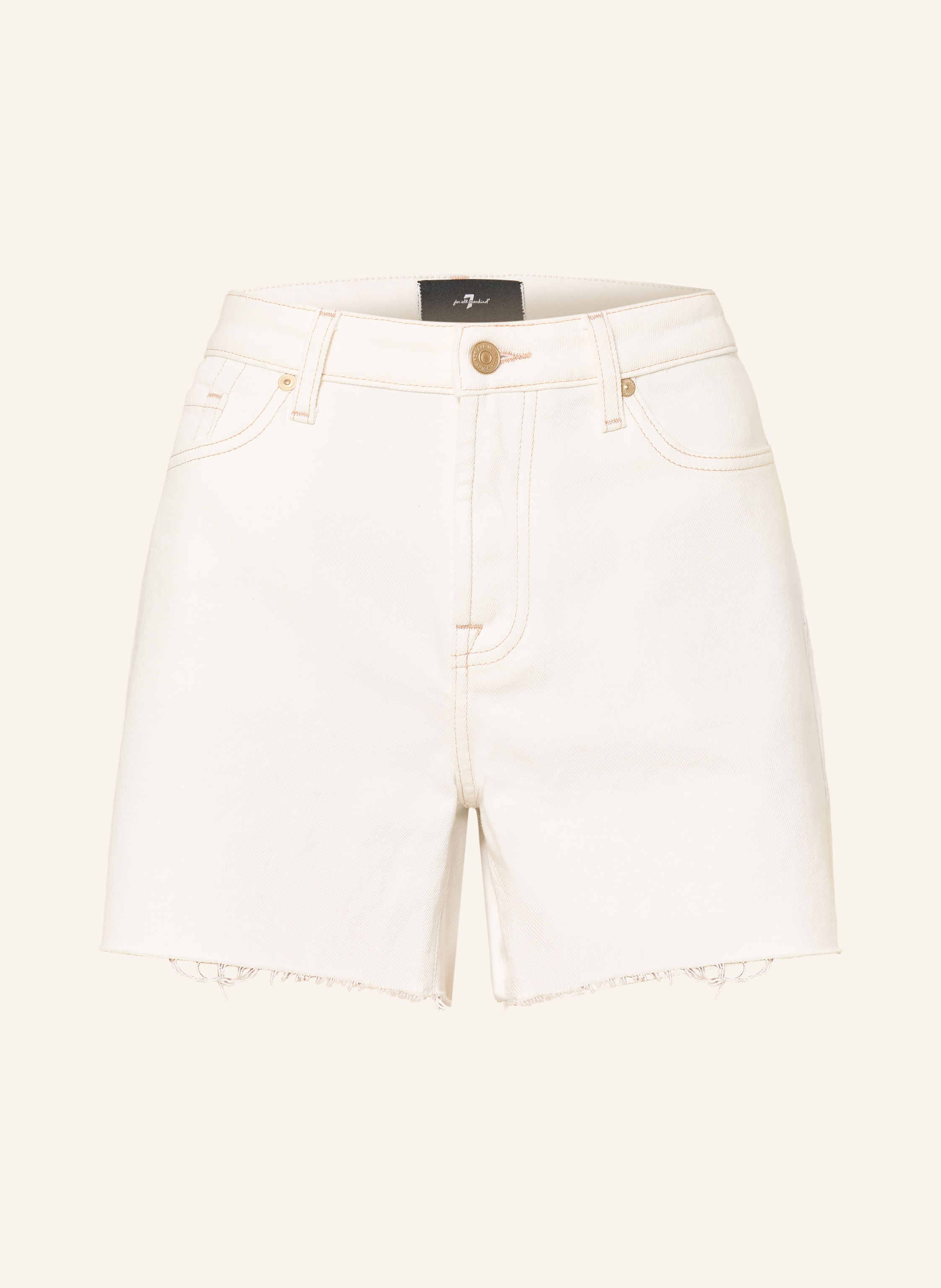 7 For All Mankind Jeansshorts Monroe weiss