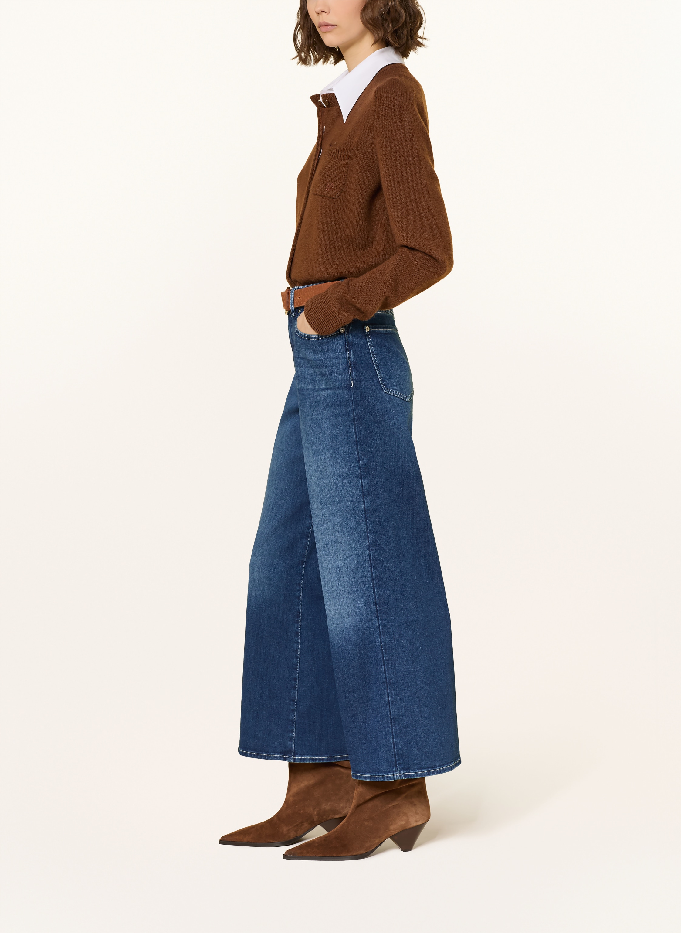 Thumbnail - 7 For All Mankind Wide Leg Jeans Lotta Ankle blau