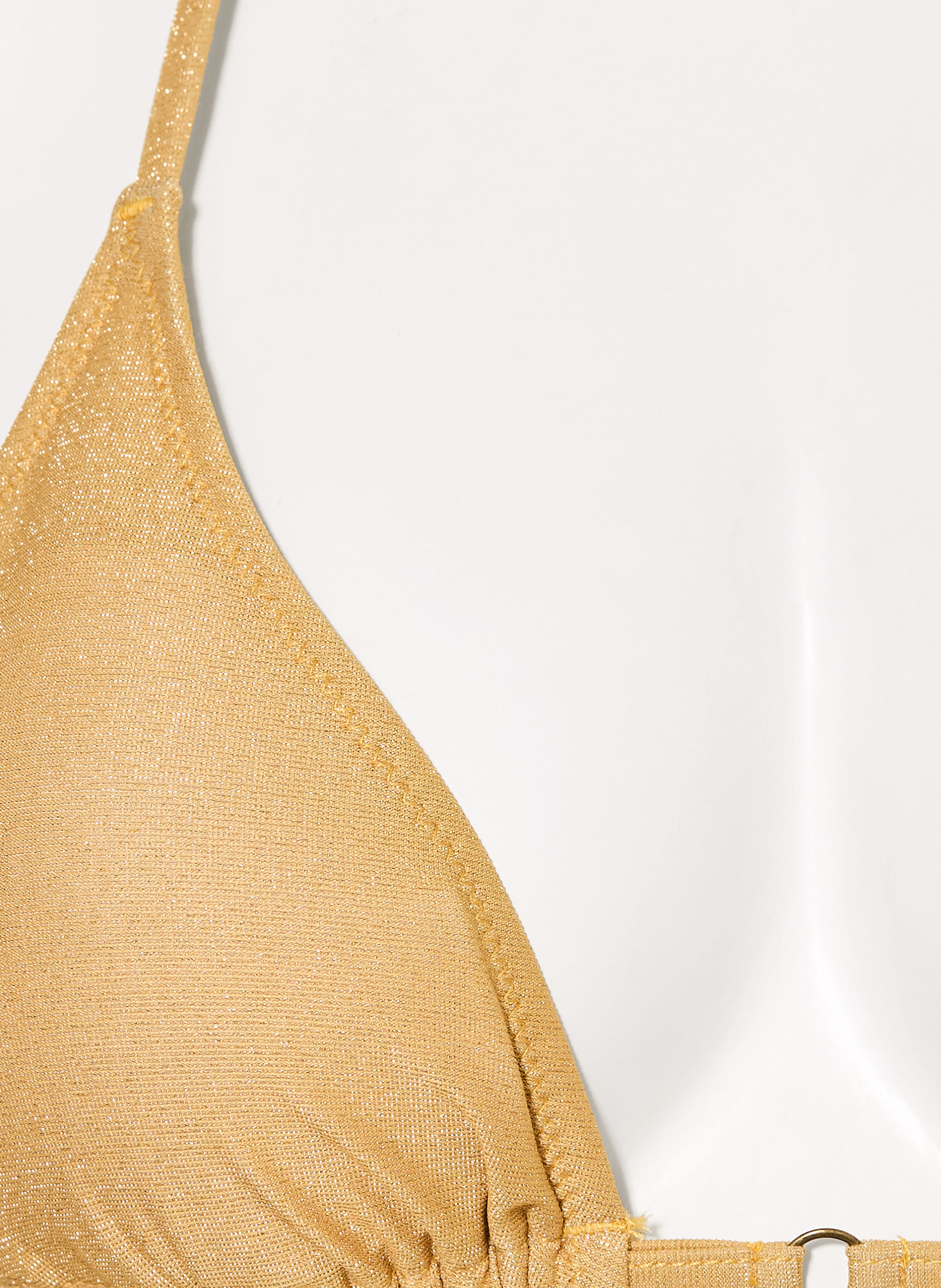 Thumbnail - Banana Moon Triangel-Bikini Cricomassa Mit Glitzergarn gold