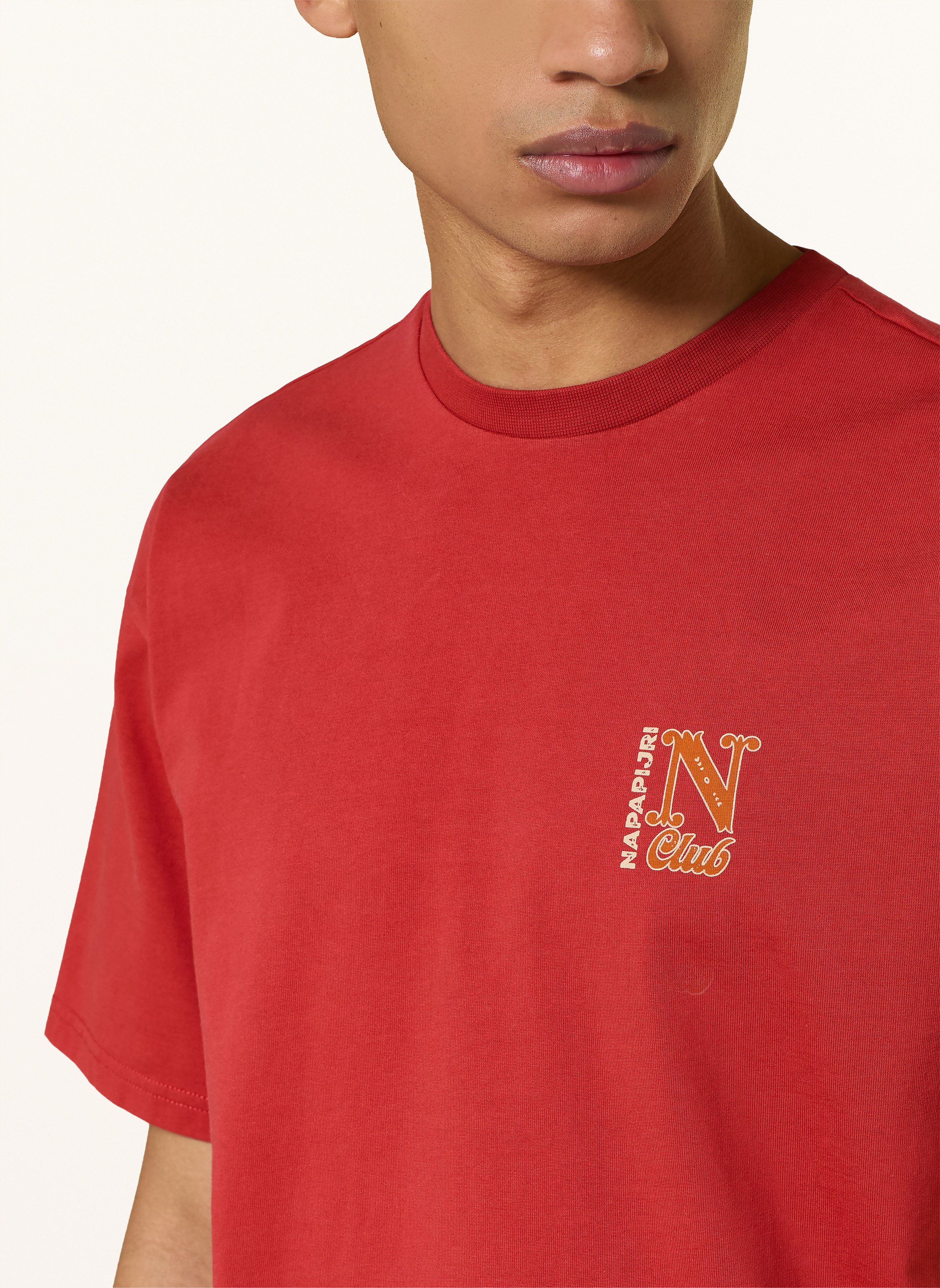 Thumbnail - Napapijri T-Shirt S-Fluorite rot