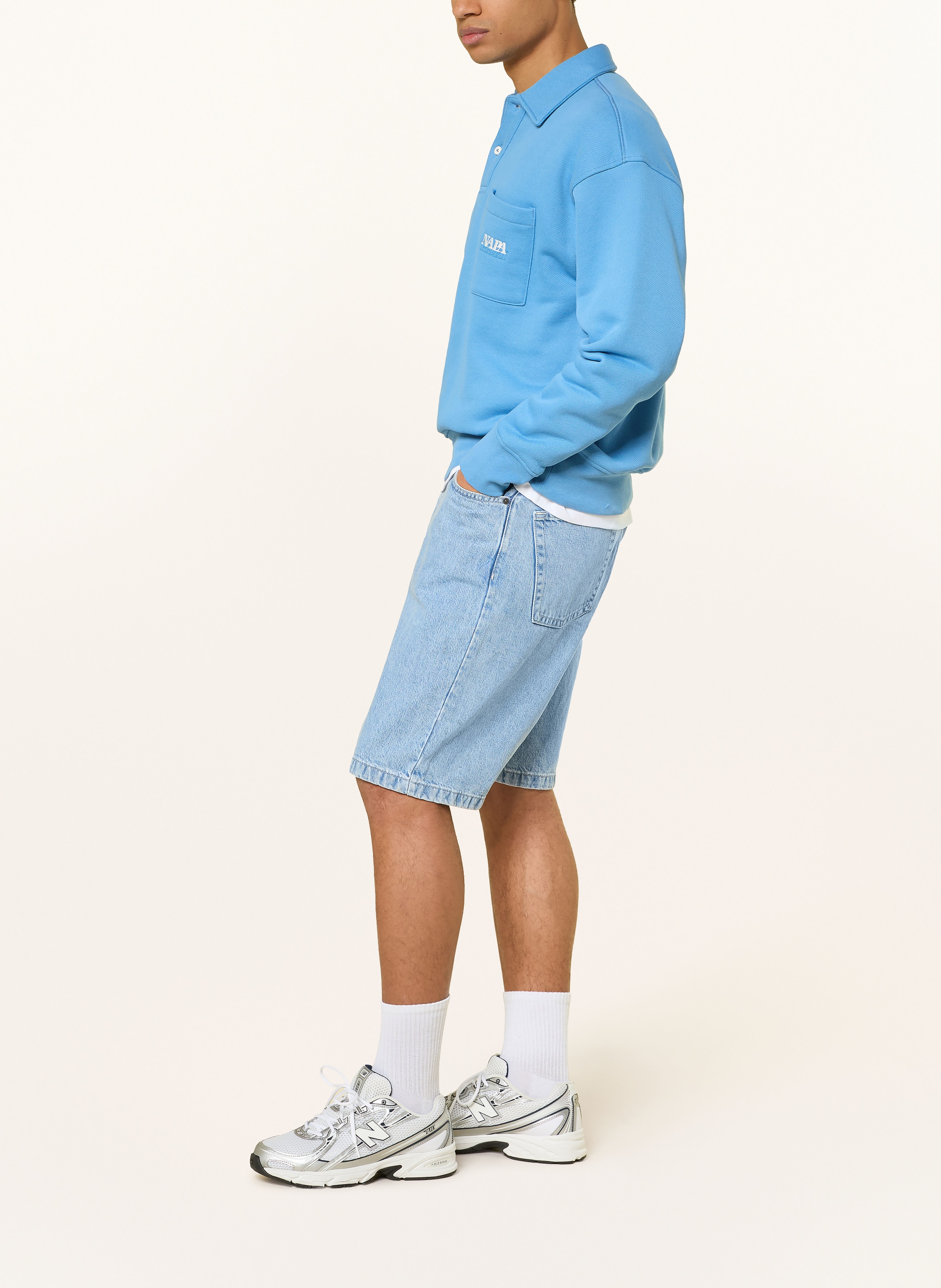 Thumbnail - Napapijri Jeansshorts Rambler Loose Fit blau
