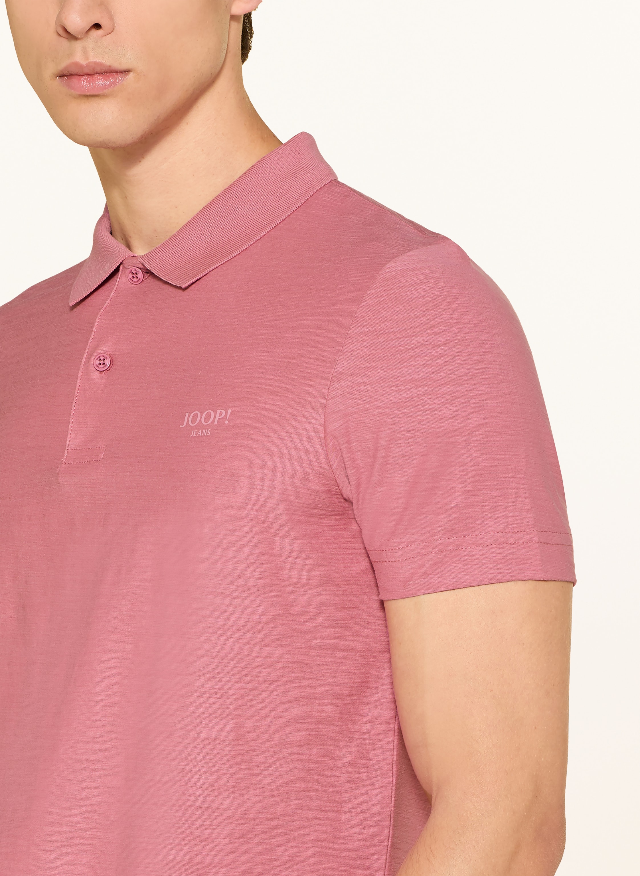 Thumbnail - Joop! Jeans Jersey-Poloshirt Alonsoa rosa