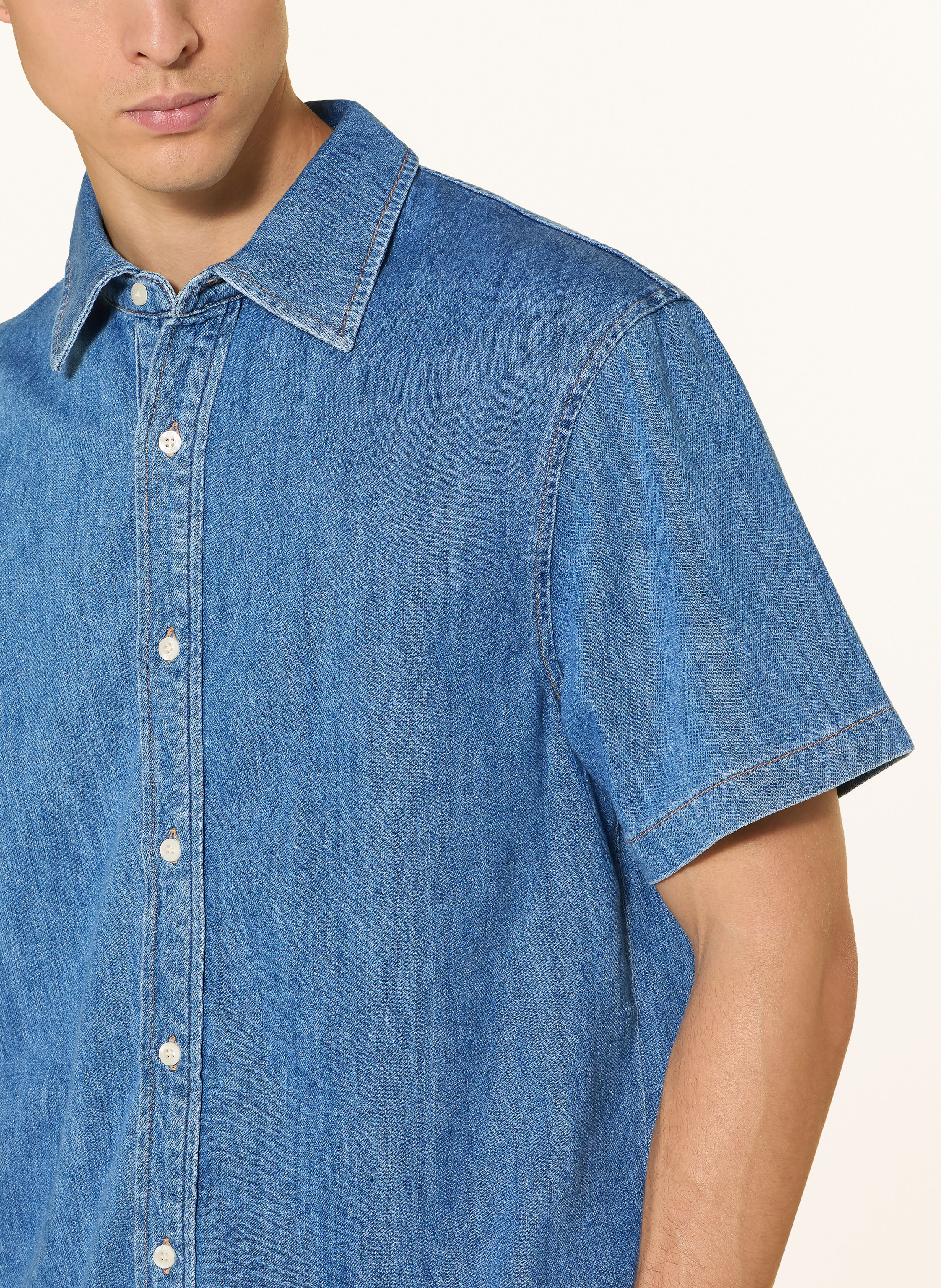 Thumbnail - Joop! Jeans Jeanshemd Javio Comfort Fit blau