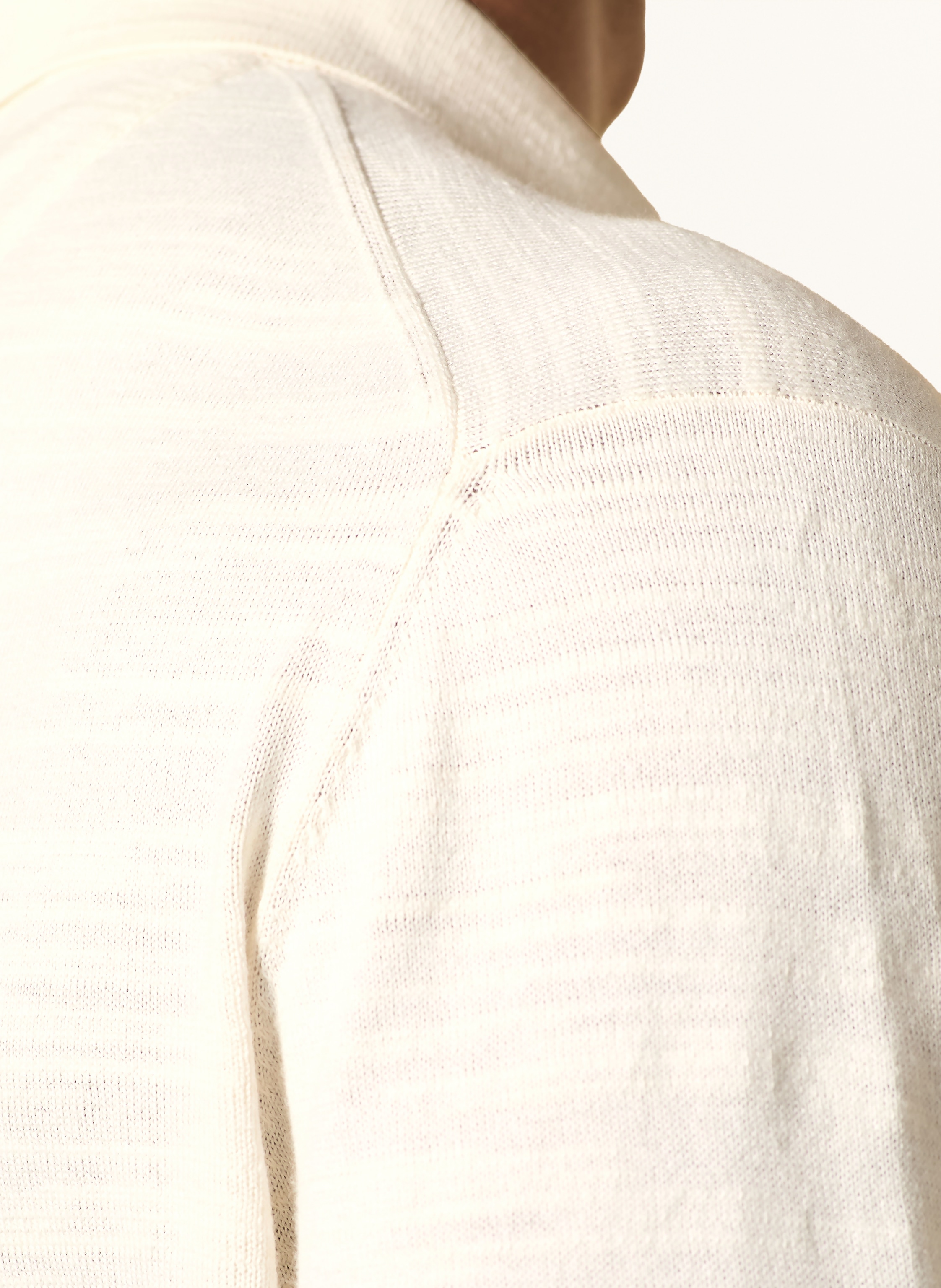 Thumbnail - Fynch-Hatton Strick-Poloshirt weiss