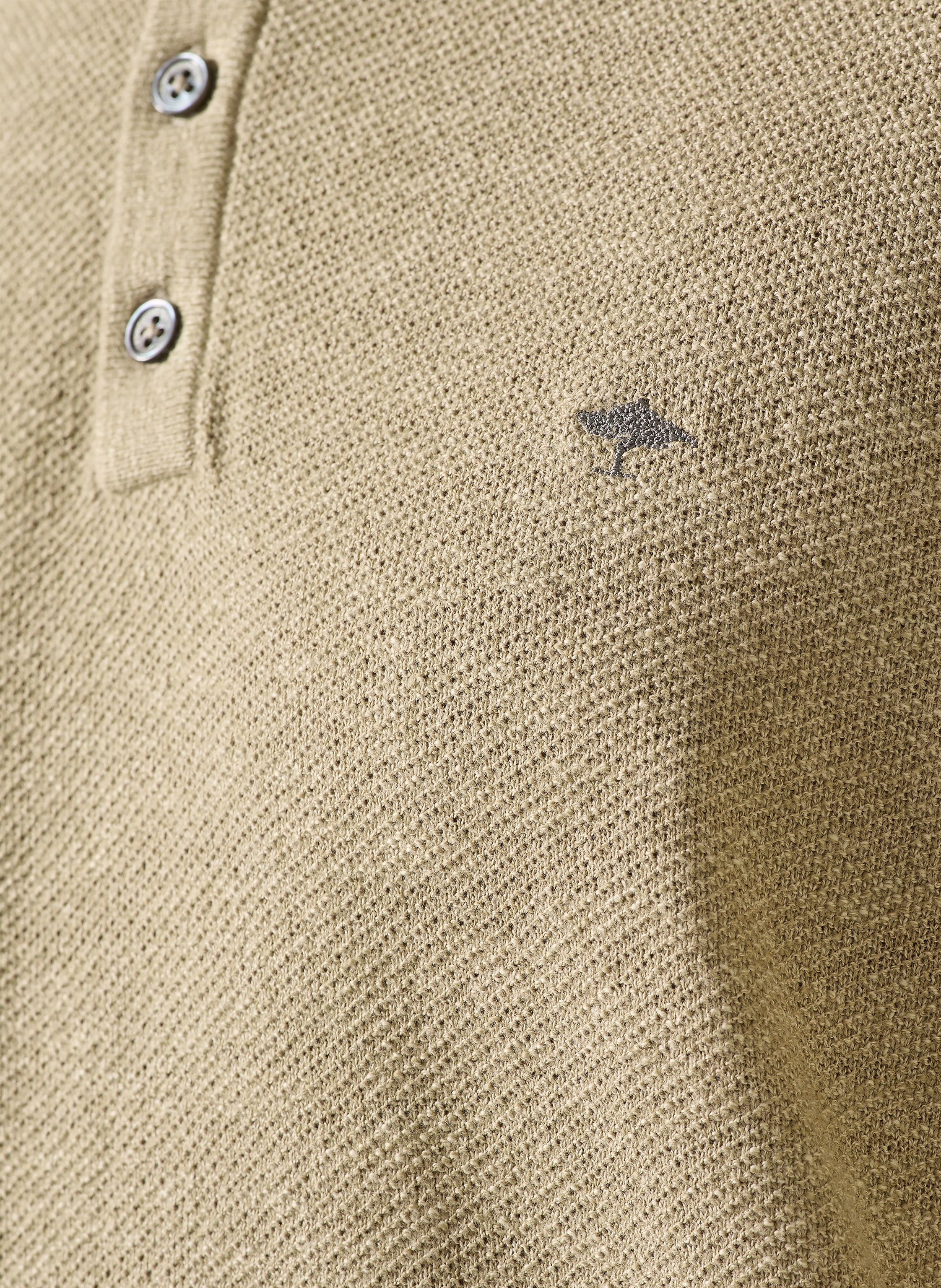 Thumbnail - Fynch-Hatton Strick-Poloshirt gruen